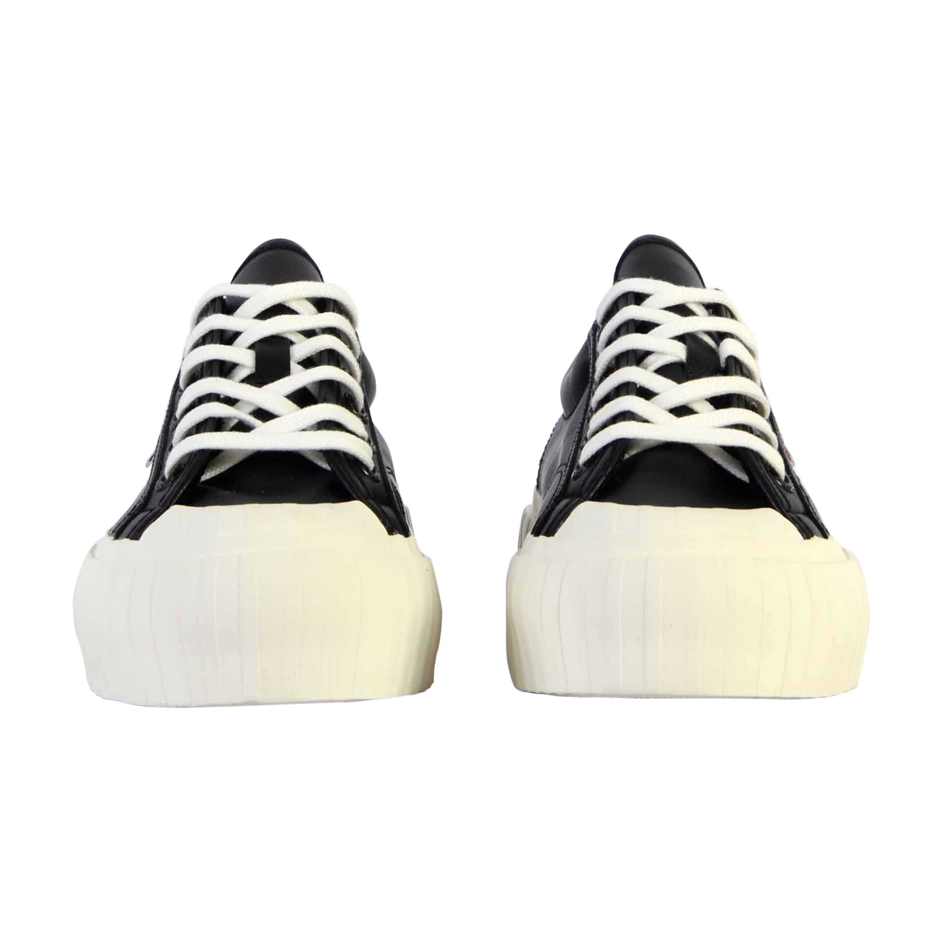 Superga Stripe Webbing Lace-Up Sneakers SUPERGA Black