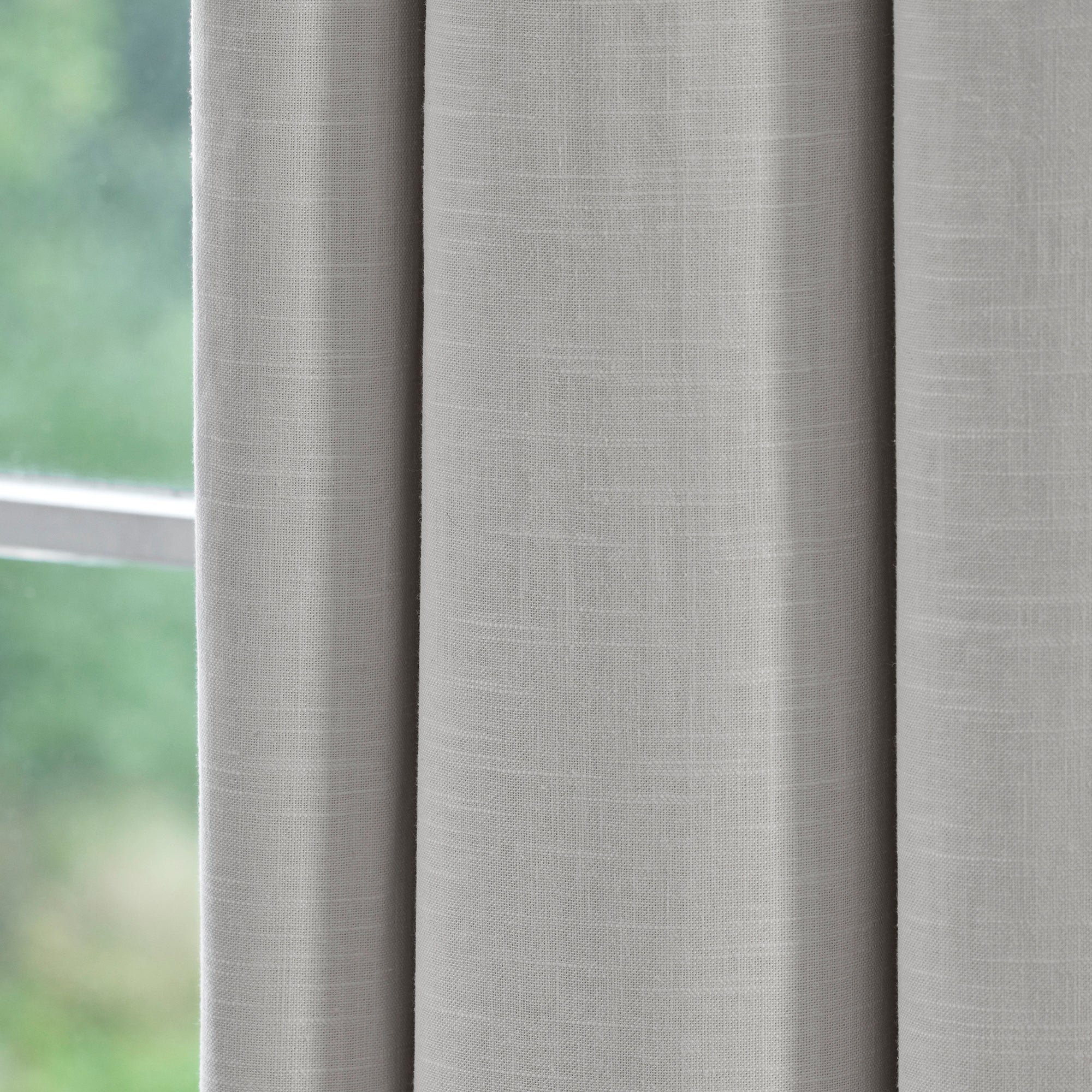 BELLAVISTA - Lined black-out curtain with eyelets MADURA White