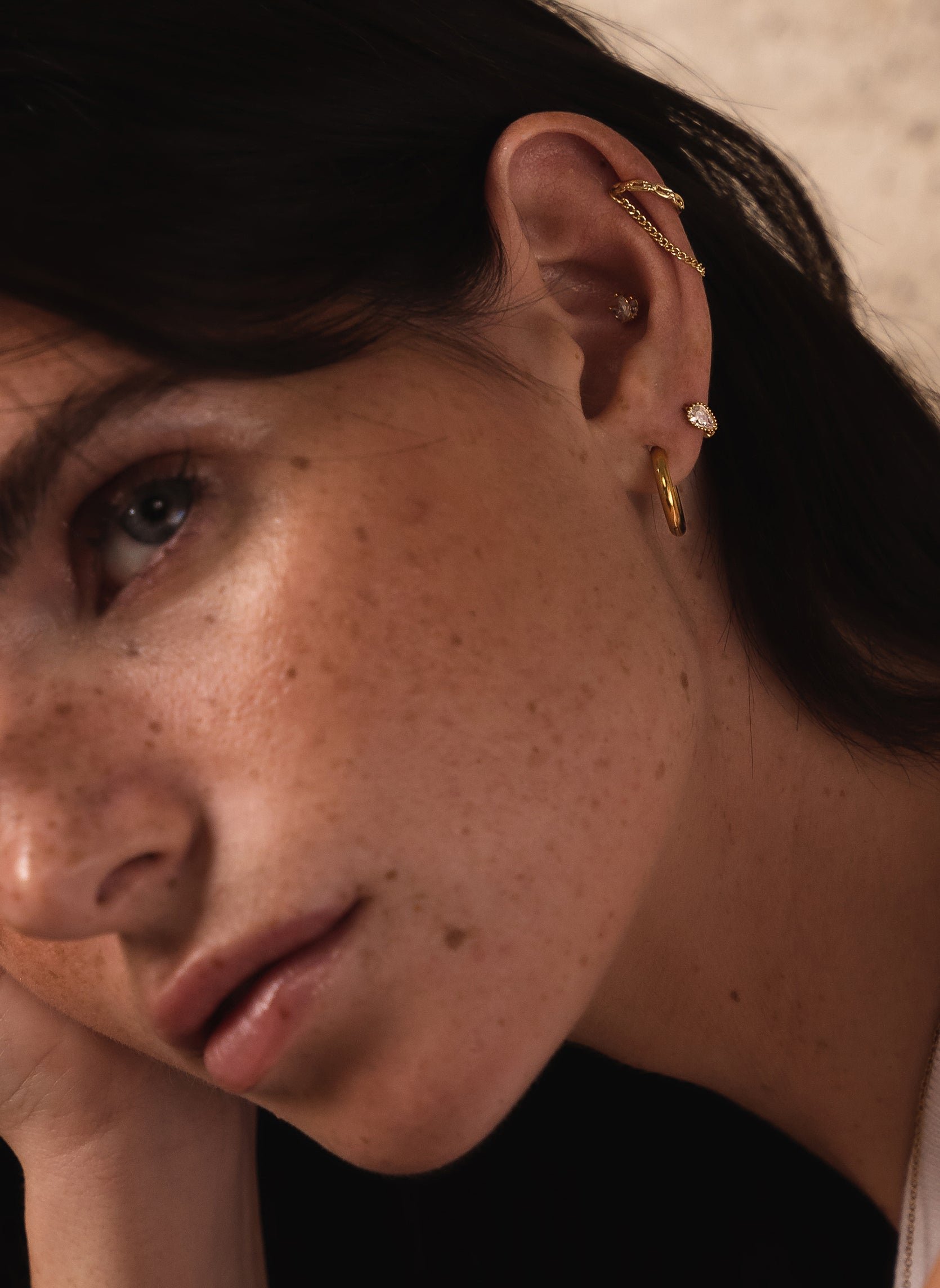 Drop earrings AEC Paris Golden