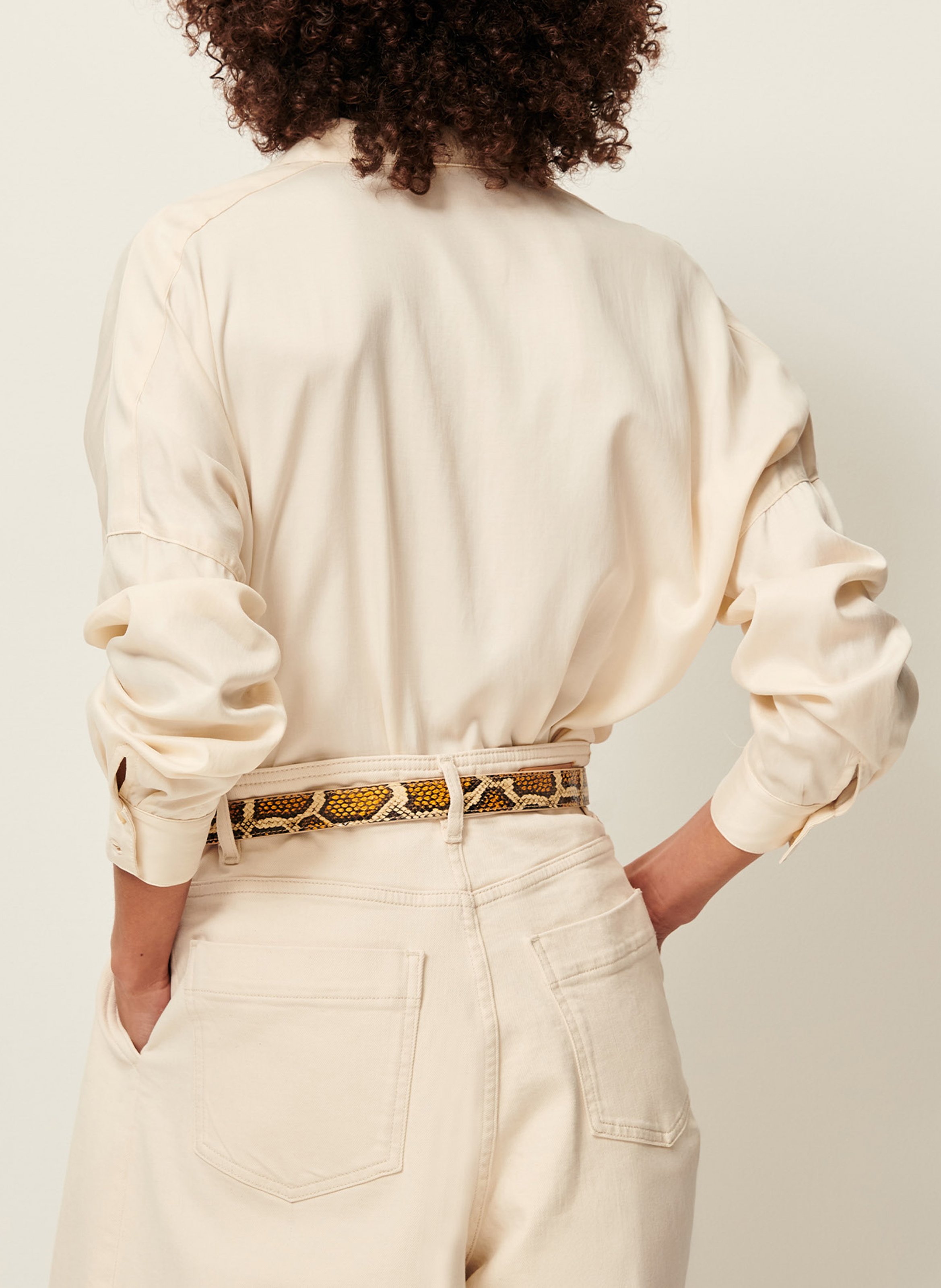 Chemise col classique SESSUN Beige