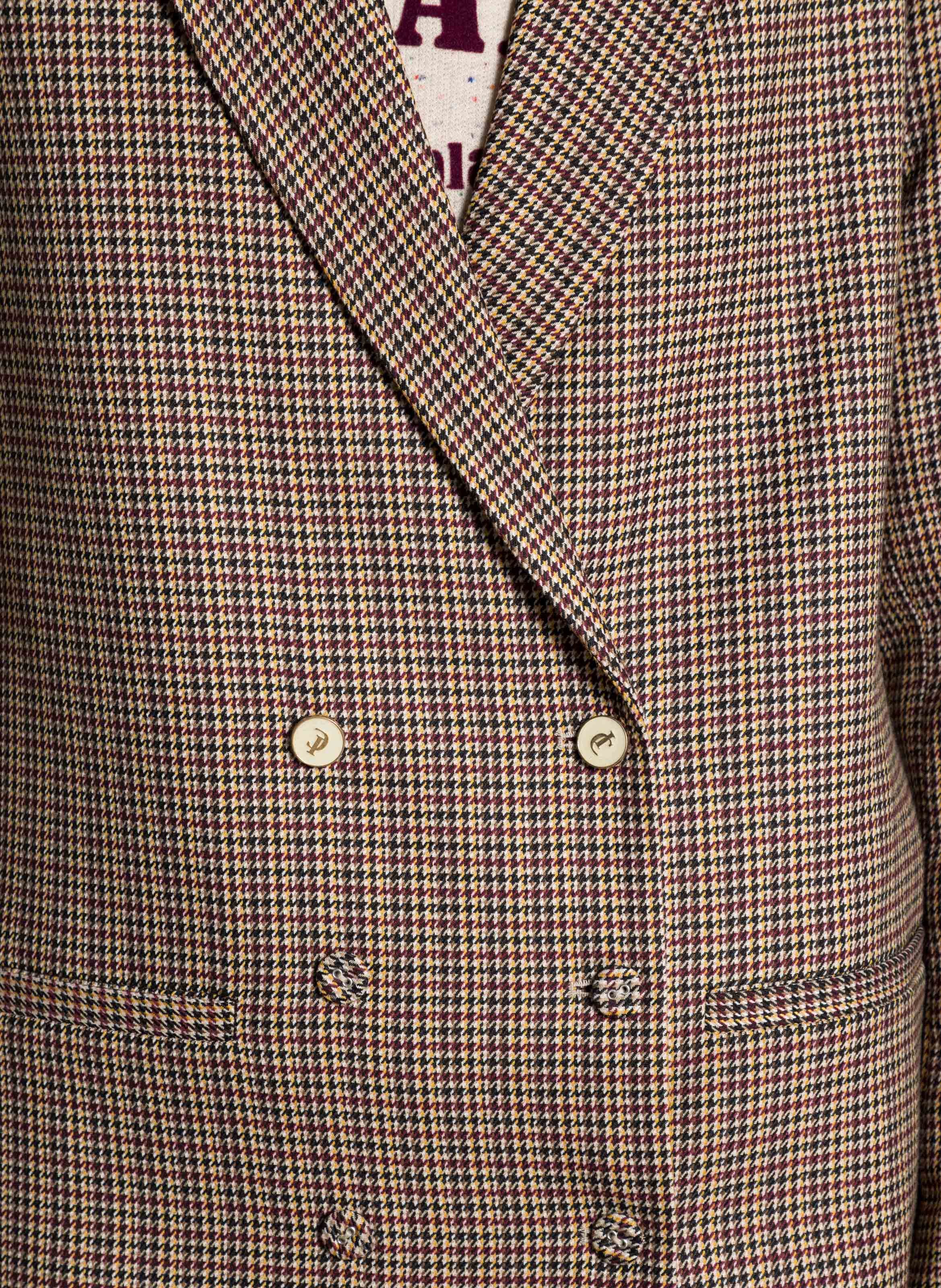 Giacca diritta con revers a punta motivo pied-de-poule I CODE Rosa