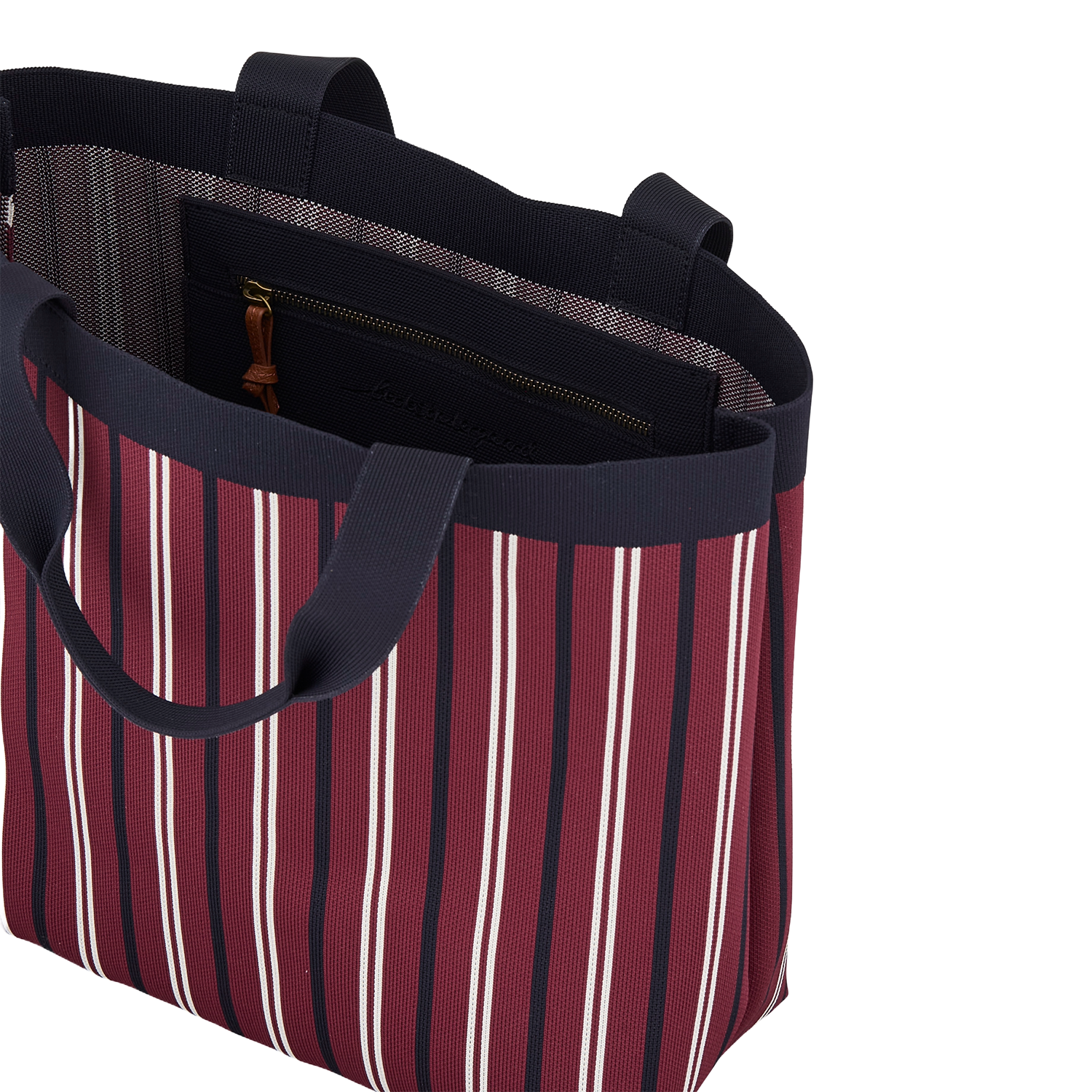 Shopper mit Streifen BECKSONDERGAARD Rot