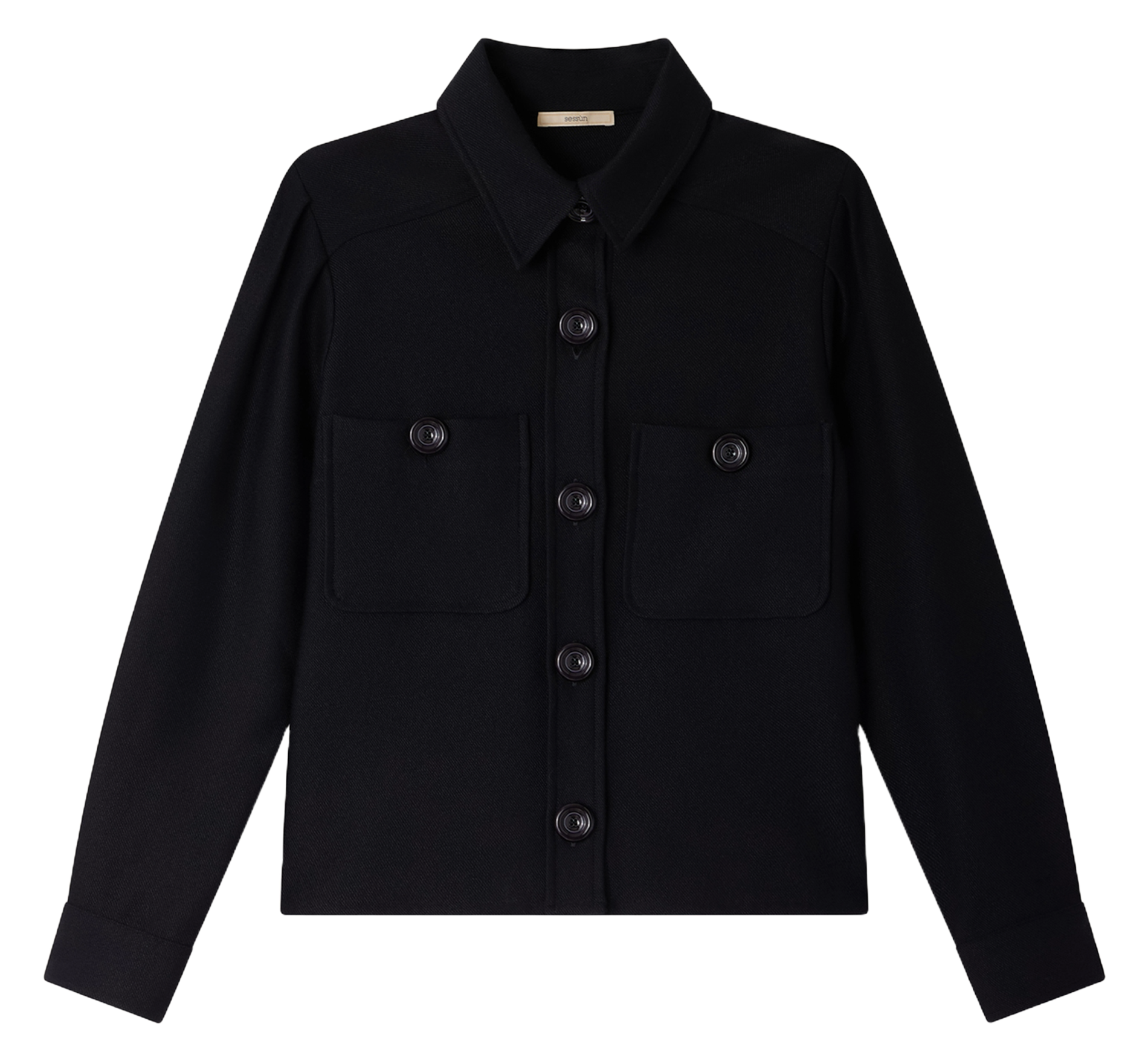 Chemise col classique droite SESSUN Noir