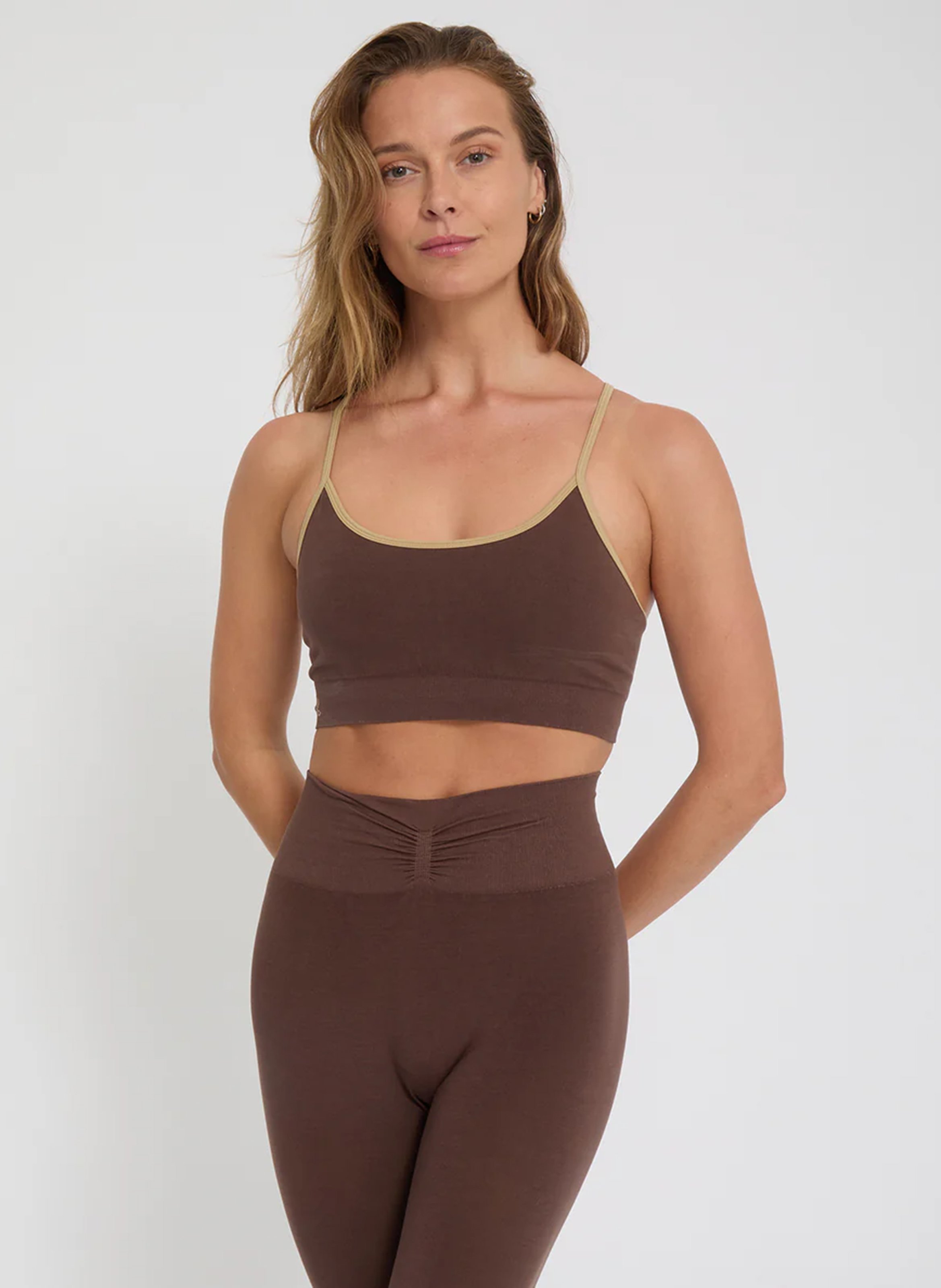 Brassière se sport YOGA SEARCHER Marron