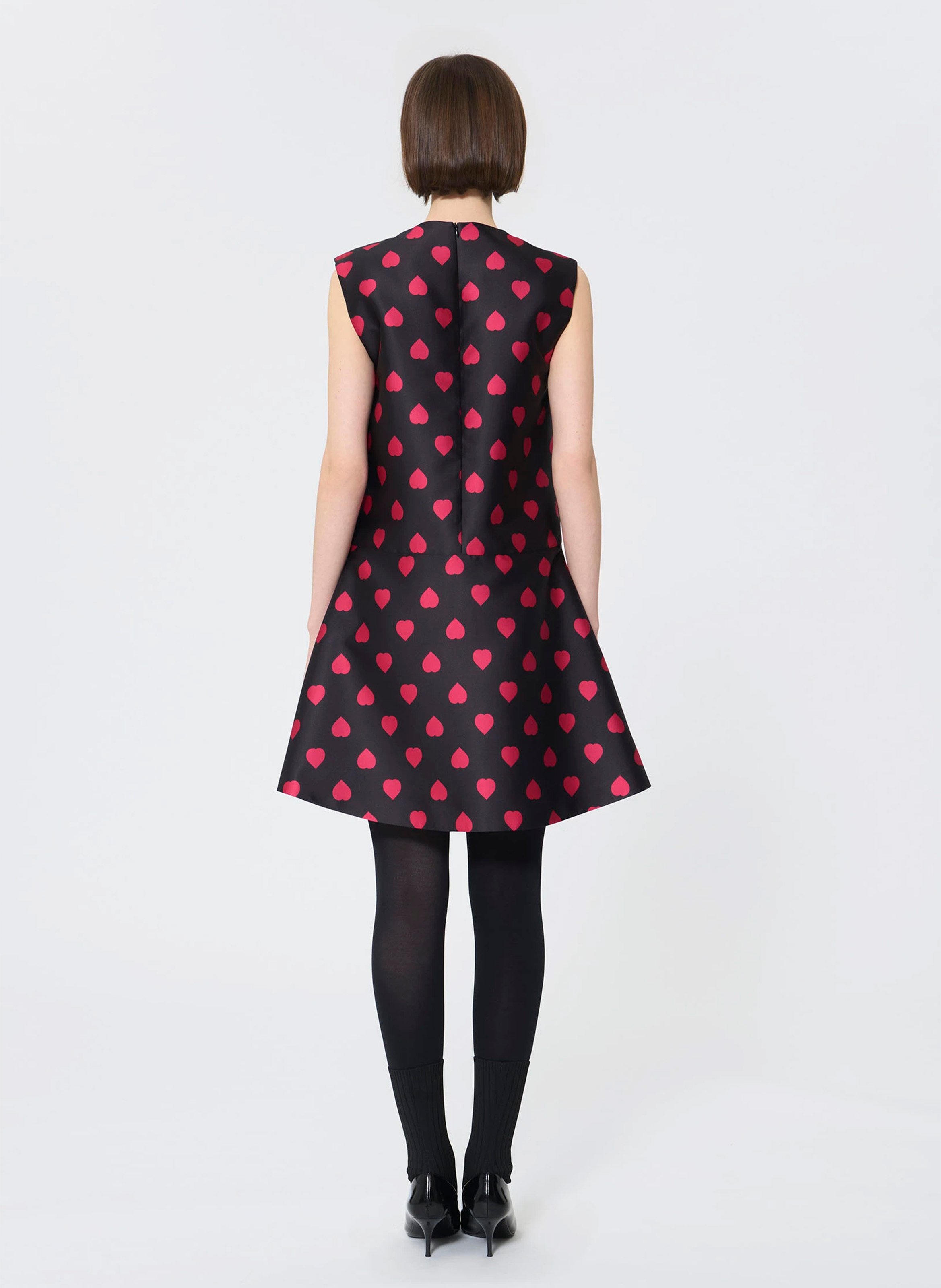 Robe courte col V TARA JARMON Noir