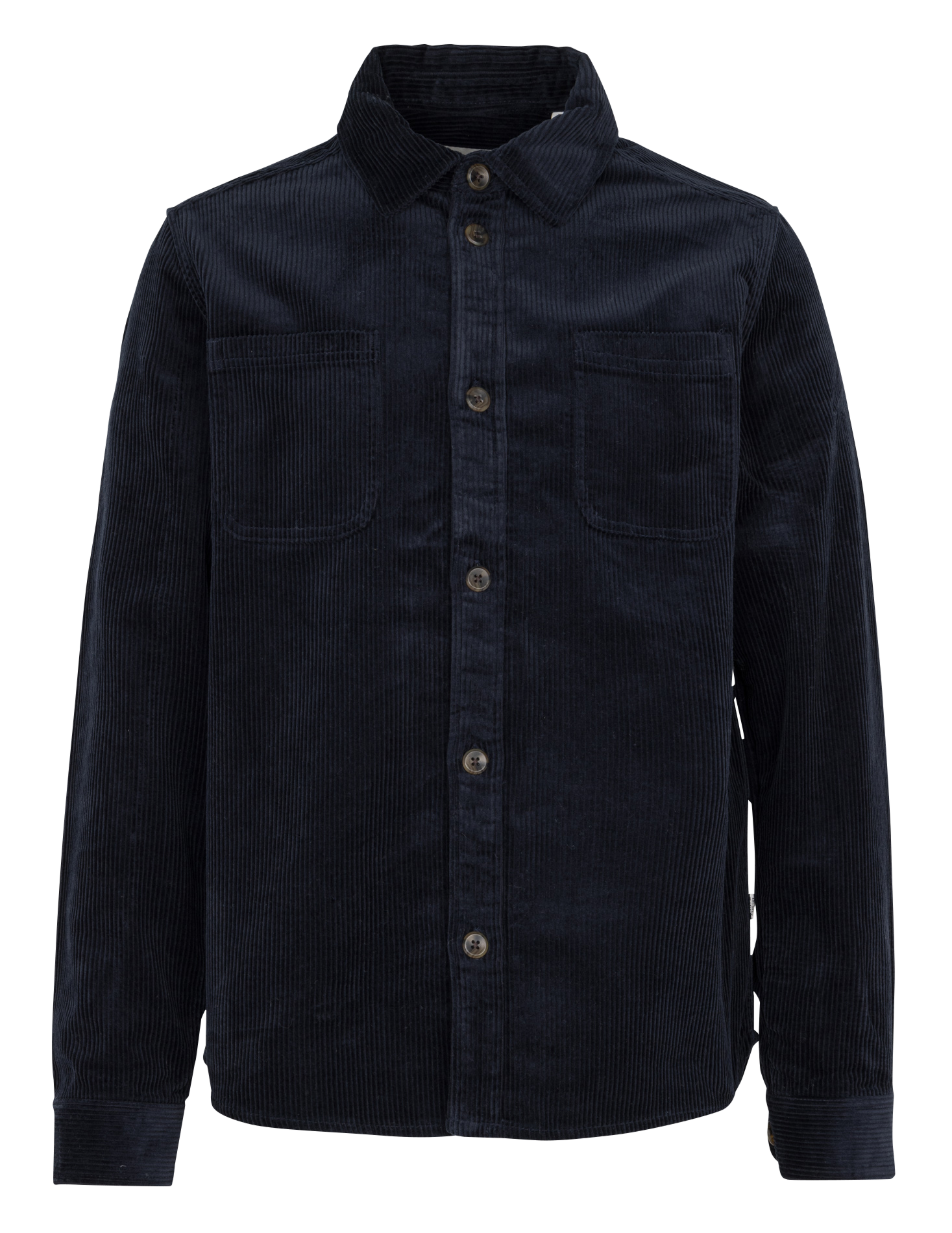 Katoenen overhemd met klassieke kraag LES DEUX Blauw