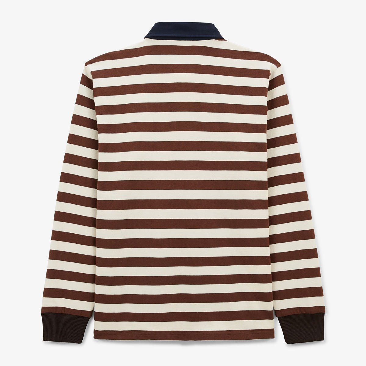 Long-sleeved rugby polo SERGE BLANCO Brown