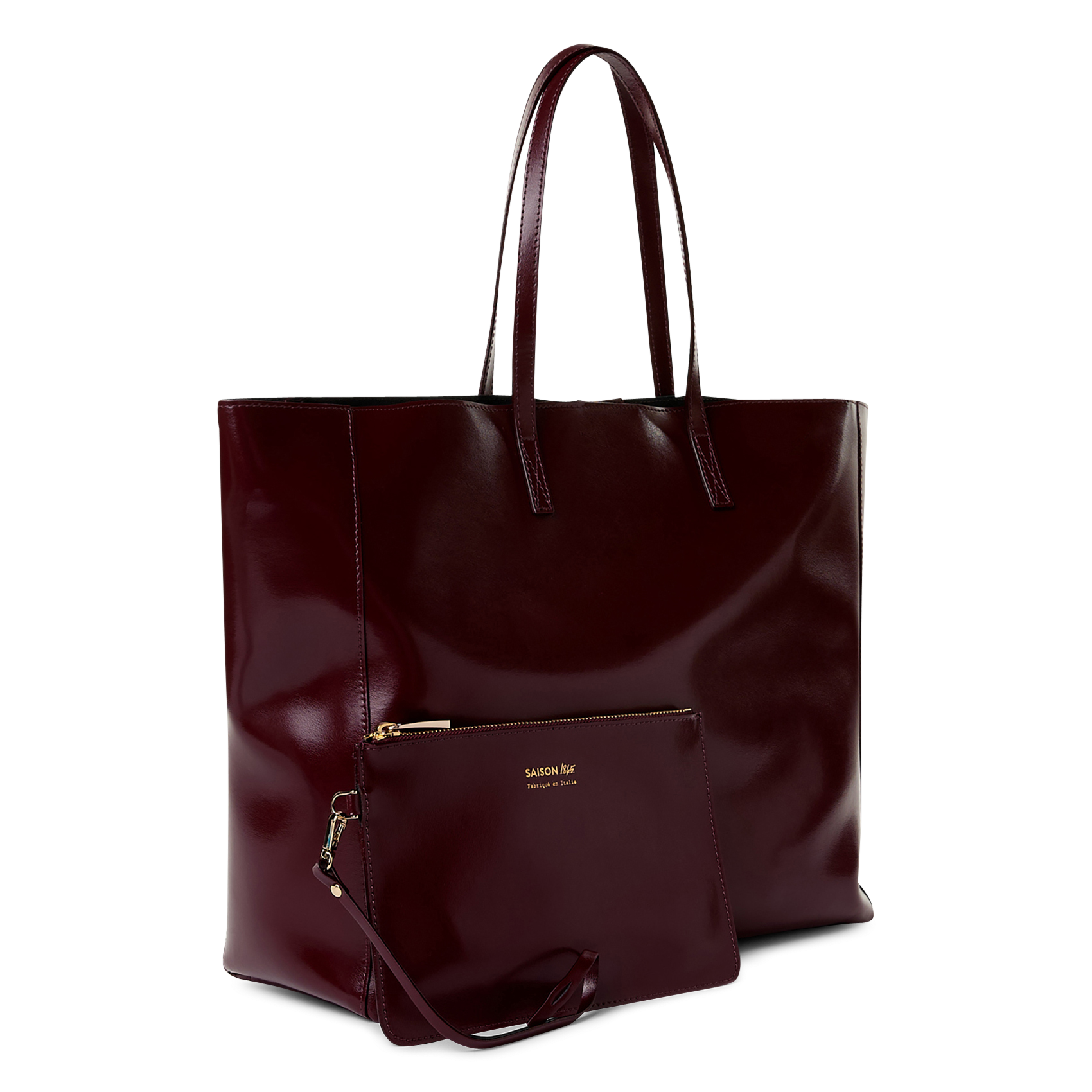 Cabas en cuir SAISON 1865 Violet