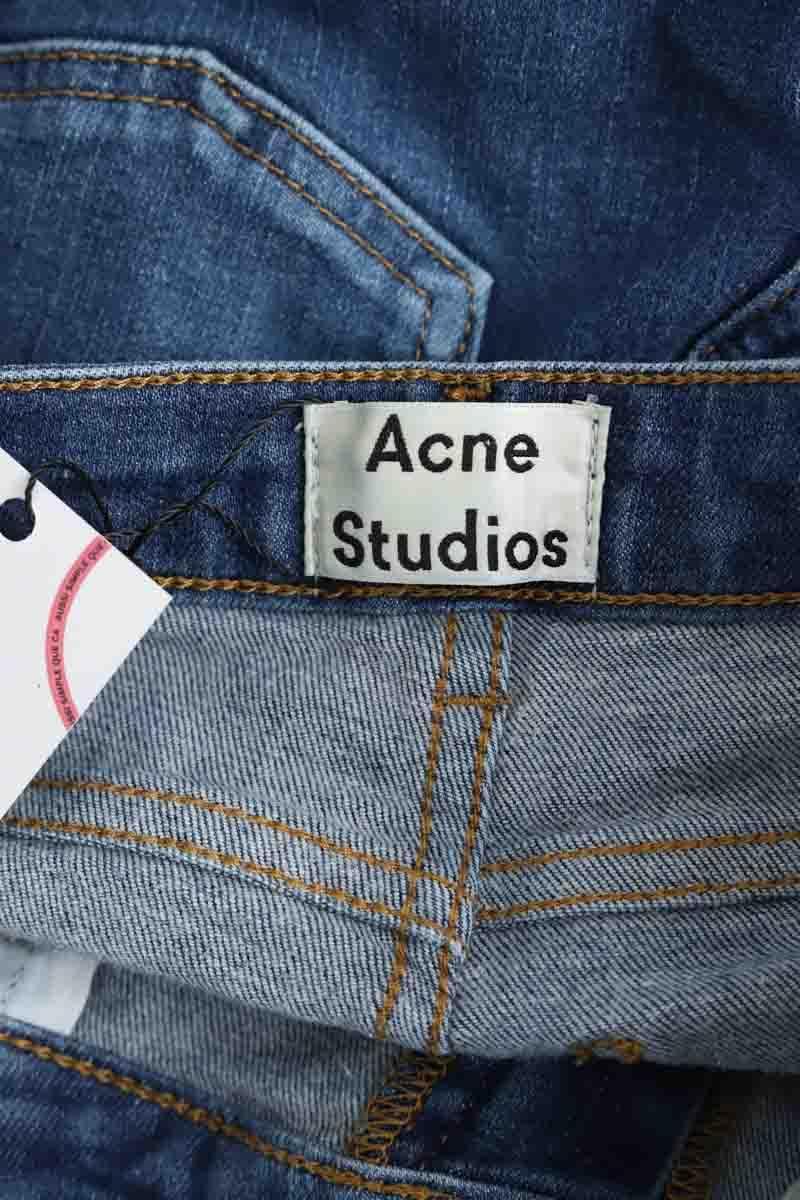 Cotton skinny jeans ACNE STUDIOS - Seconde Main Blue