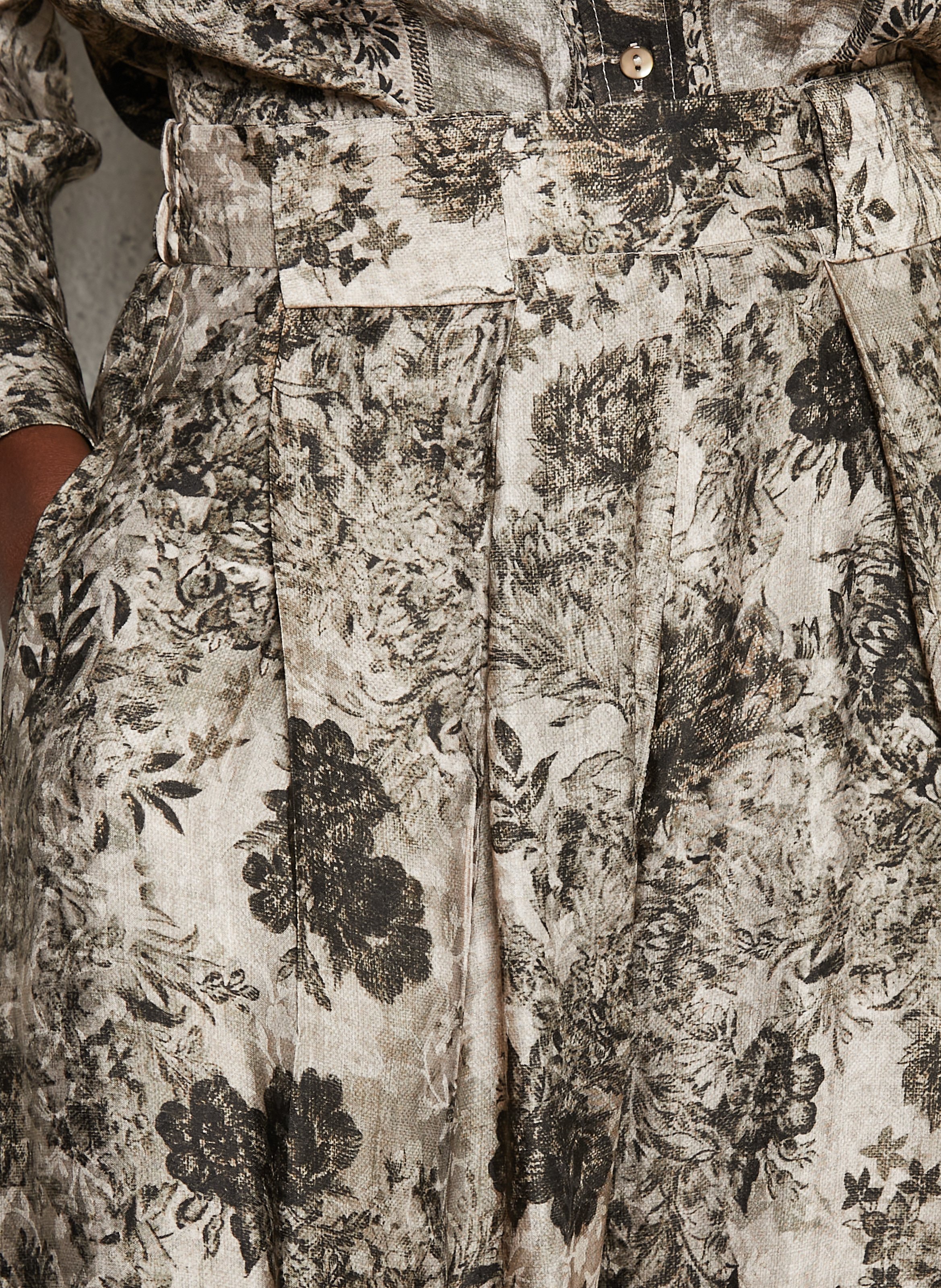 Pantalon large imprimé MOMONI Vert