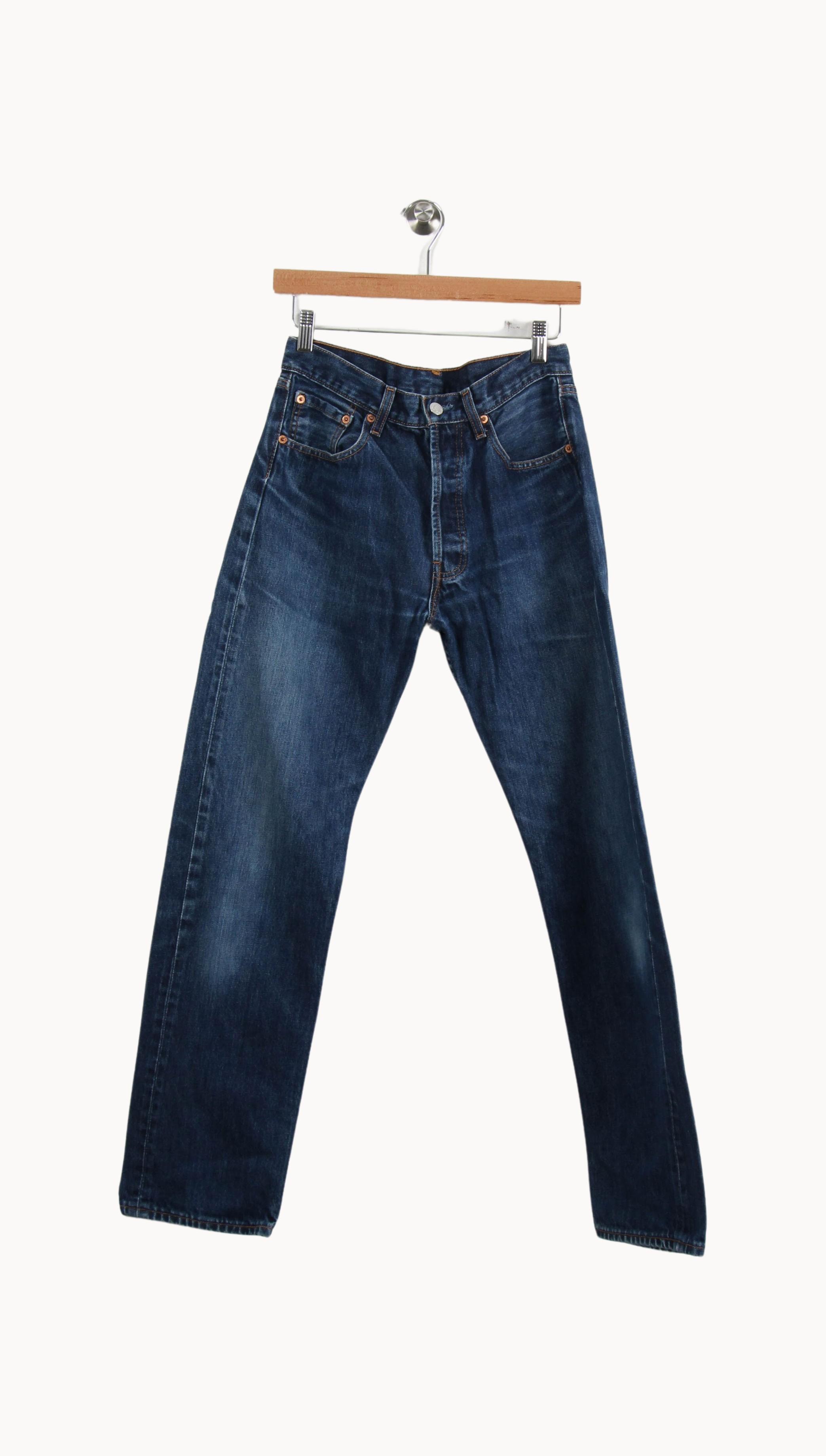Cropped slim jeans with studs LEVI'S - Seconde main Blue