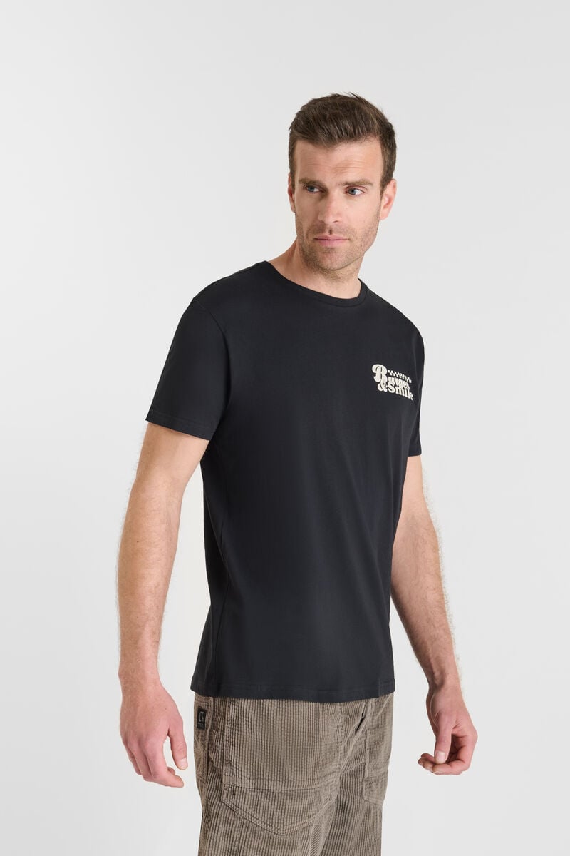 Tommy Badge T-shirt LE TEMPS DES CERISES Black