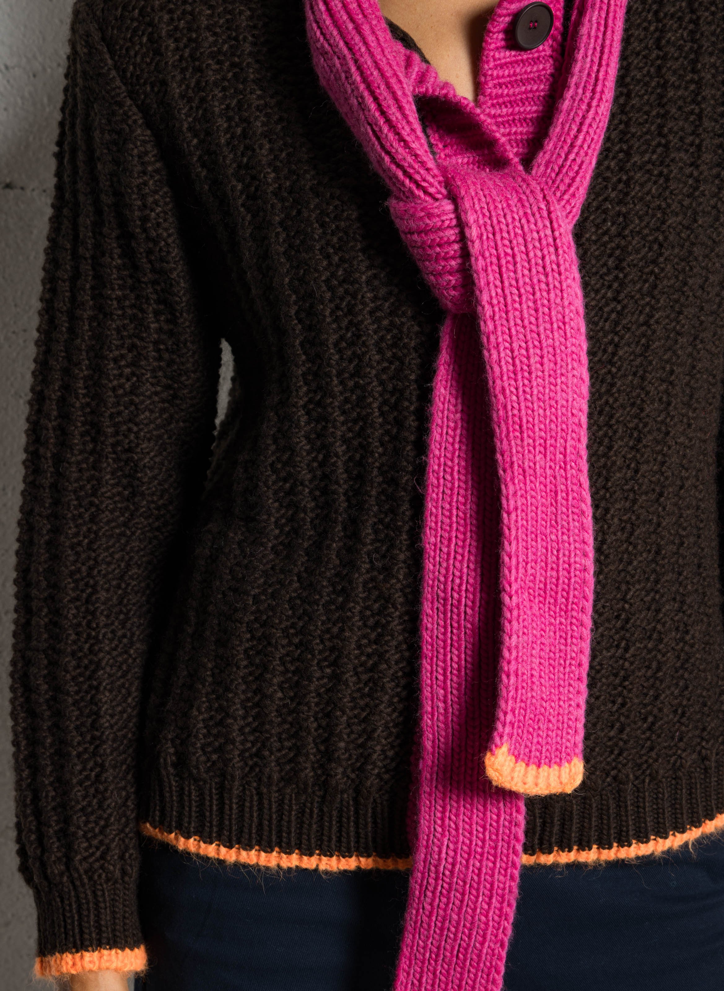 Gilet oversize col rond DR BLOOM Violet