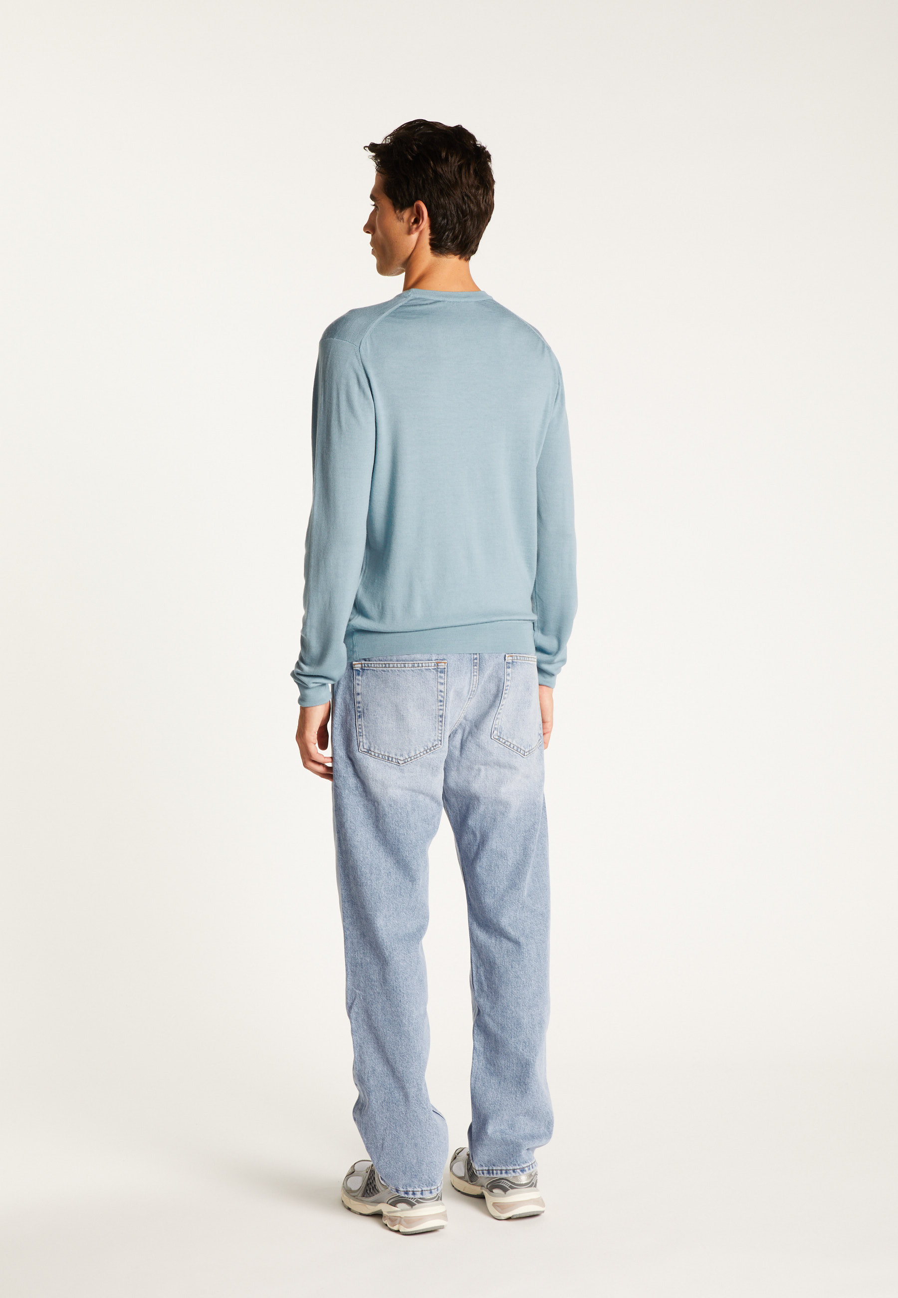 Merino wool sweater MAISON MONTAGUT Blue