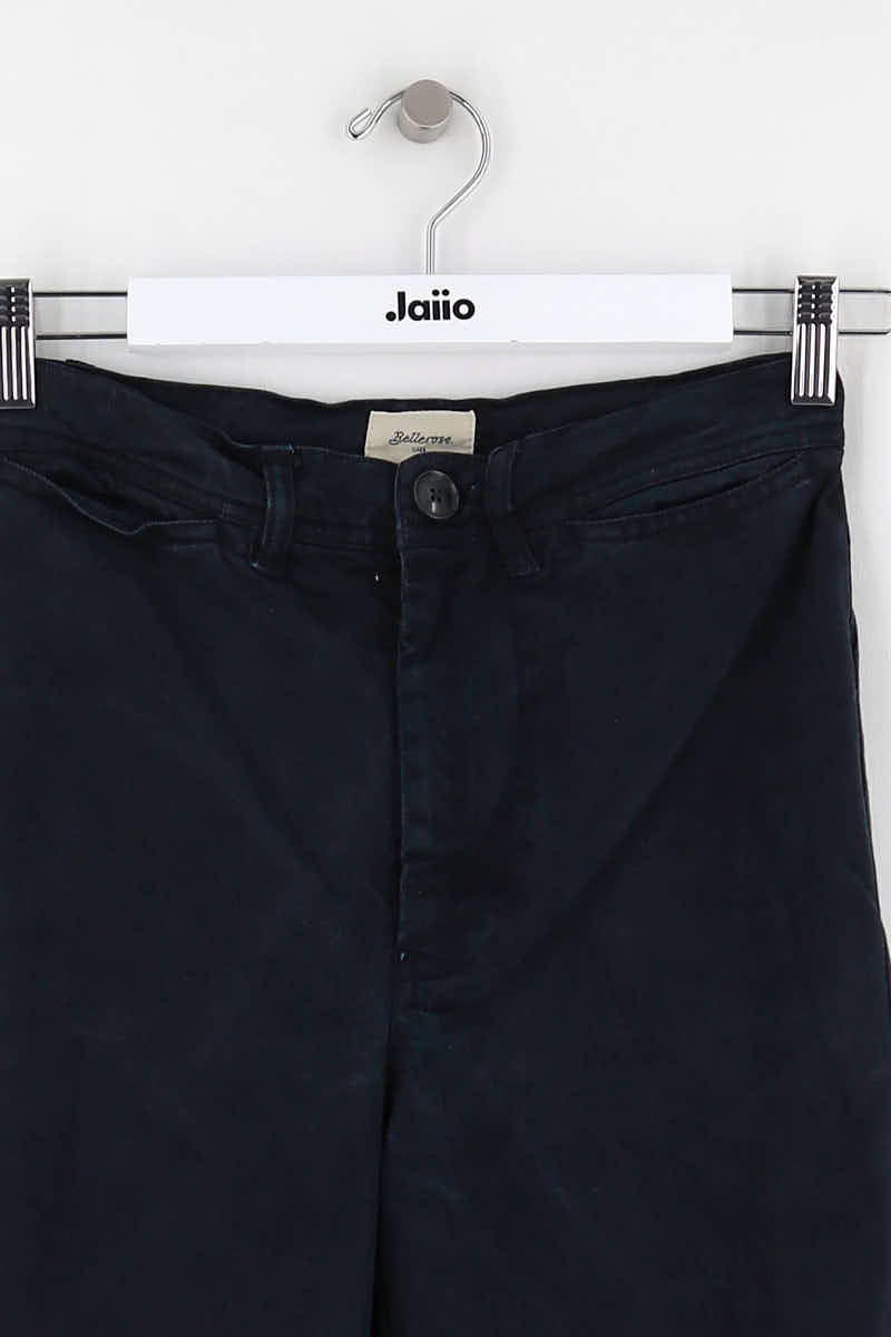 Straight cotton-blend pants BELLEROSE - Seconde Main Blue