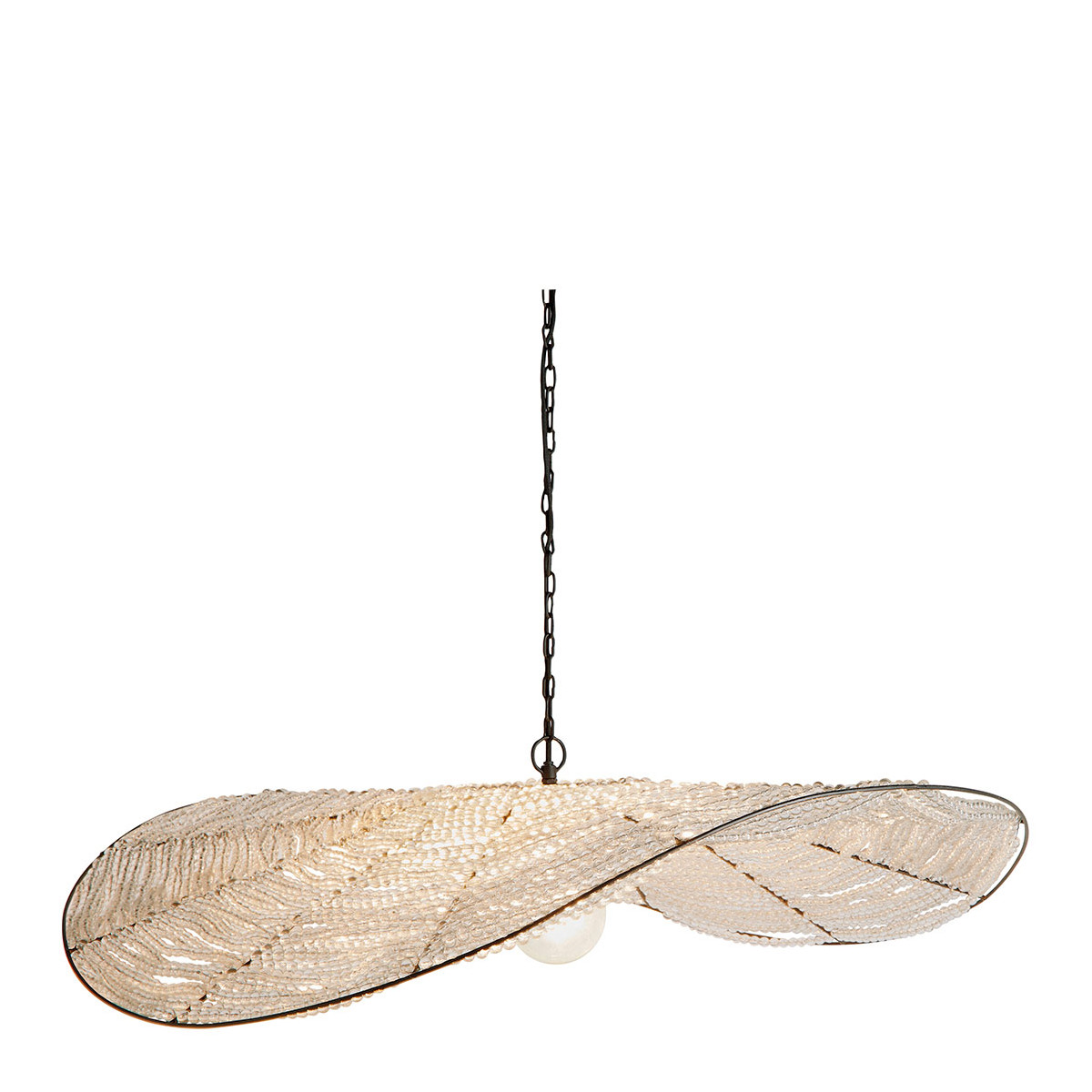 Alba bead suspension - ø 90 cm BLANC D'IVOIRE Sheer