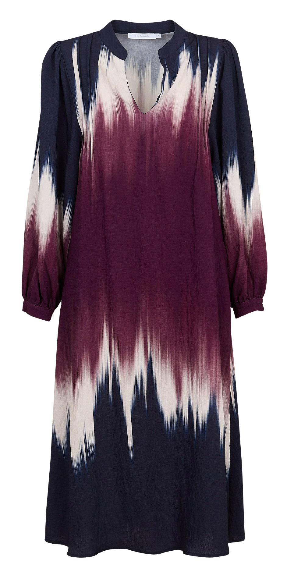 Robe longue col tunisien imprimé LA FEE MARABOUTEE Multicolore