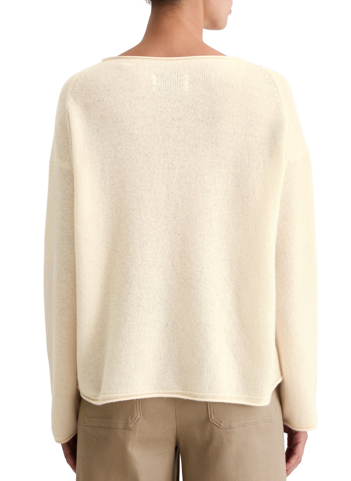 Pull col bateau en laine mélanée MARC O'POLO Beige