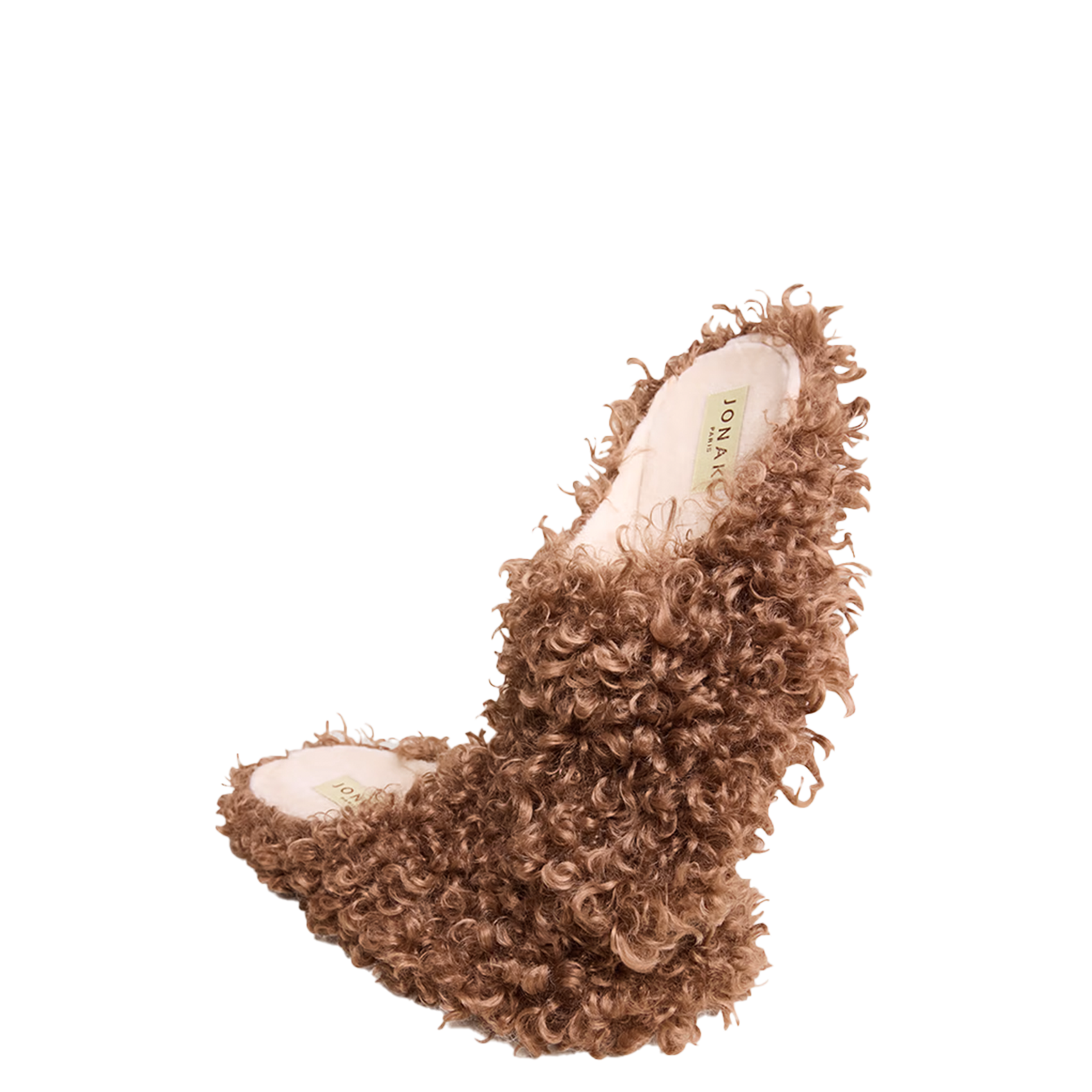 Synthetische bonten slofjes JONAK Bruin