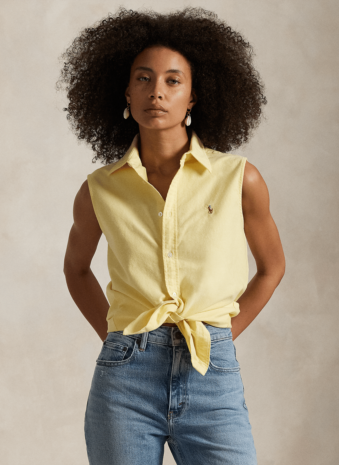 Colonel plain shirt POLO RALPH LAUREN Yellow