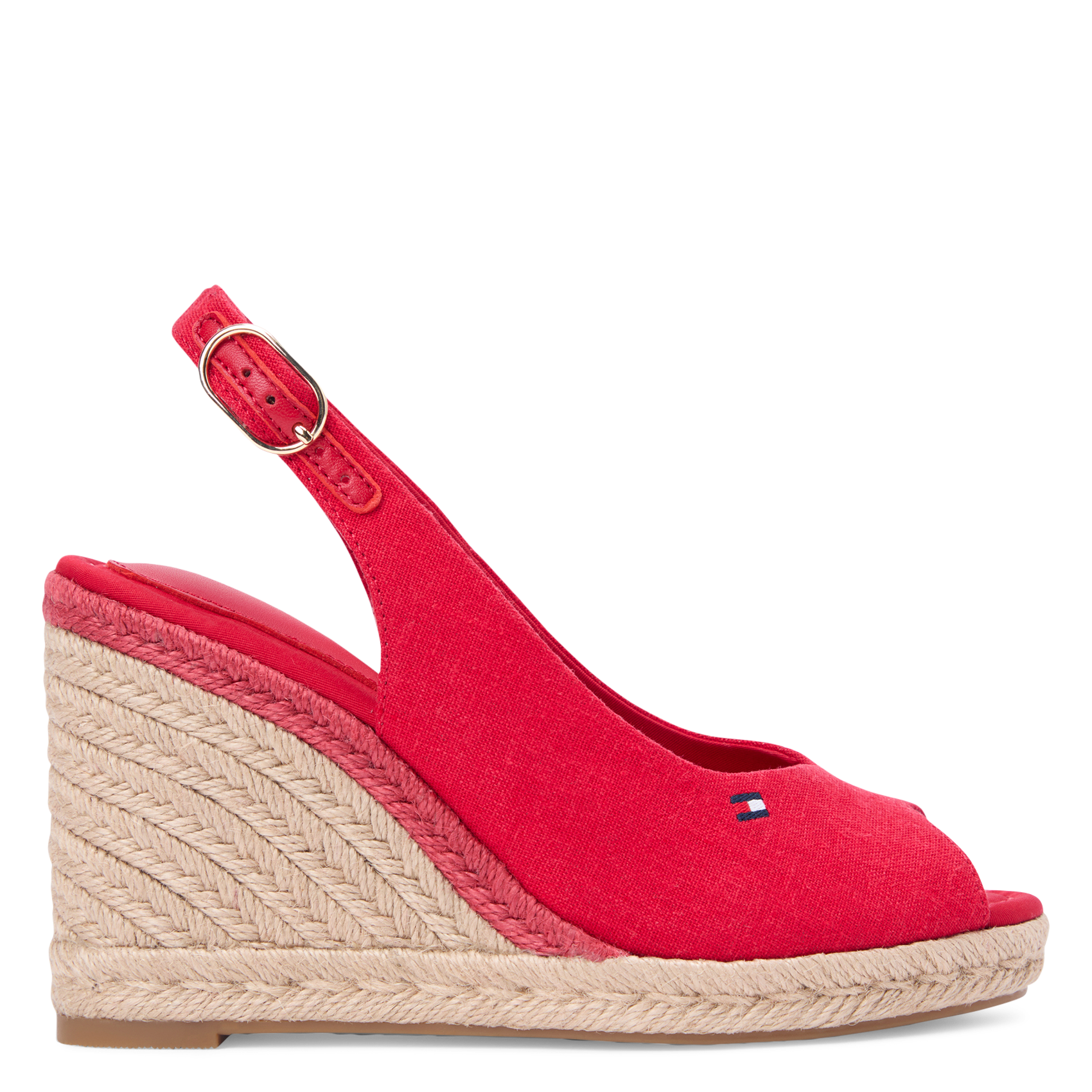 Sandales compensées en toile TOMMY HILFIGER