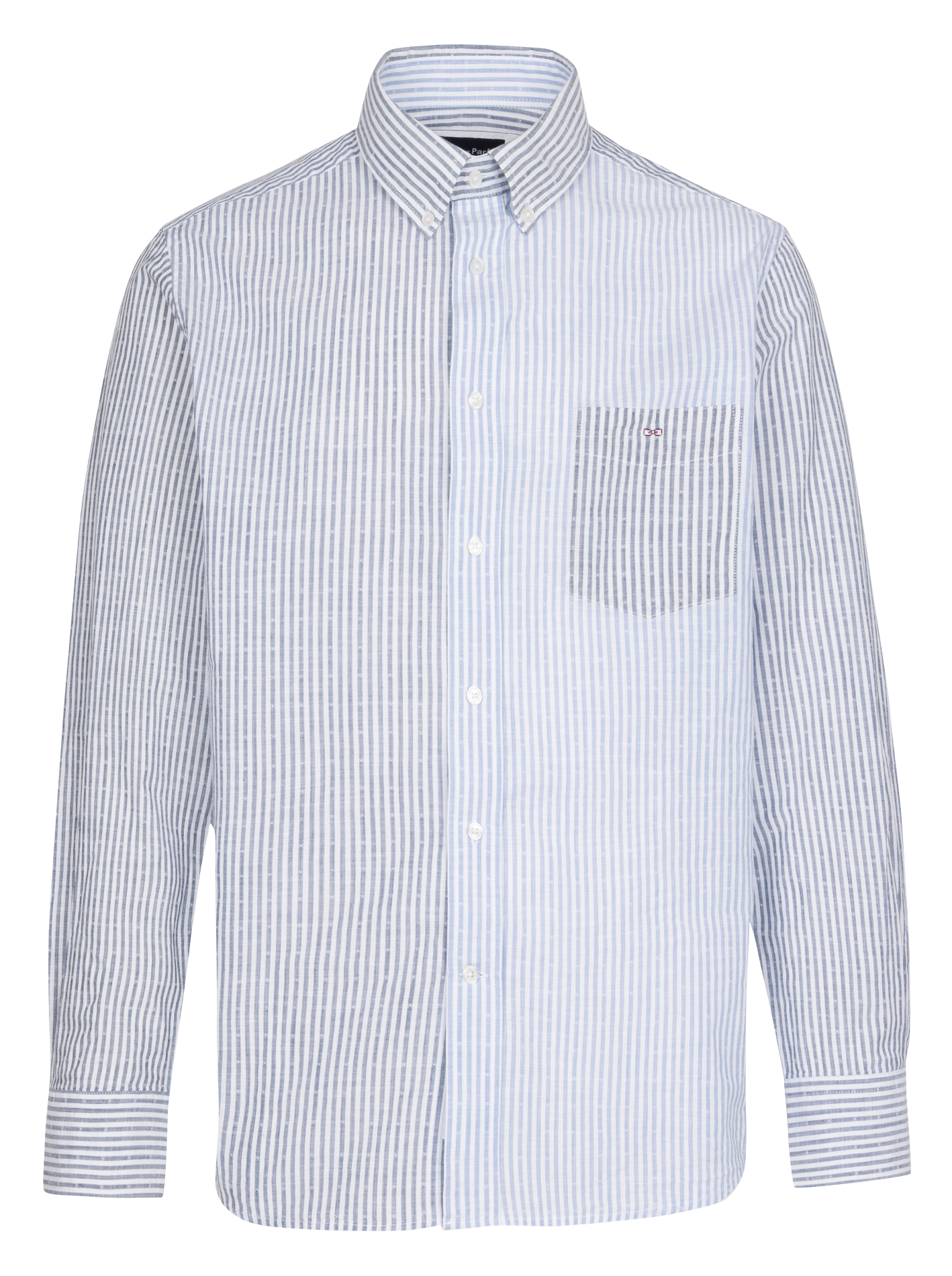 Straight Tricolor Striped Shirt EDEN PARK Blue