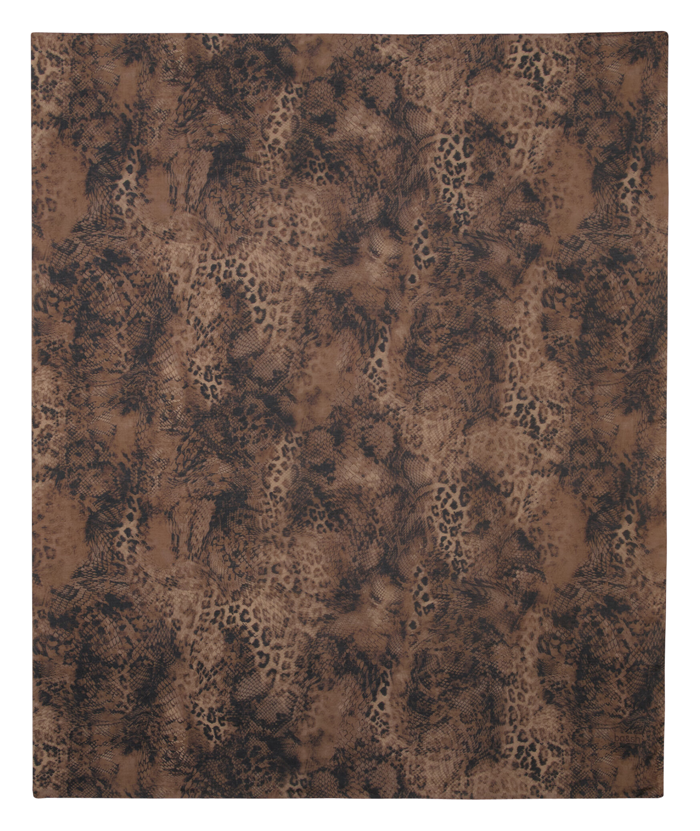 Foulard van katoen en zijde met print BA&SH Kaki