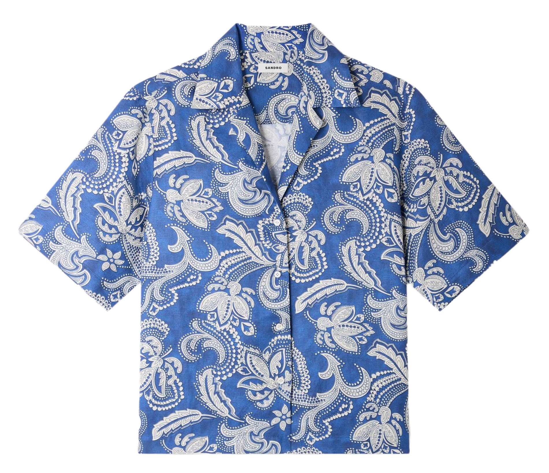 Chemise imprimée col classique SANDRO Bleu