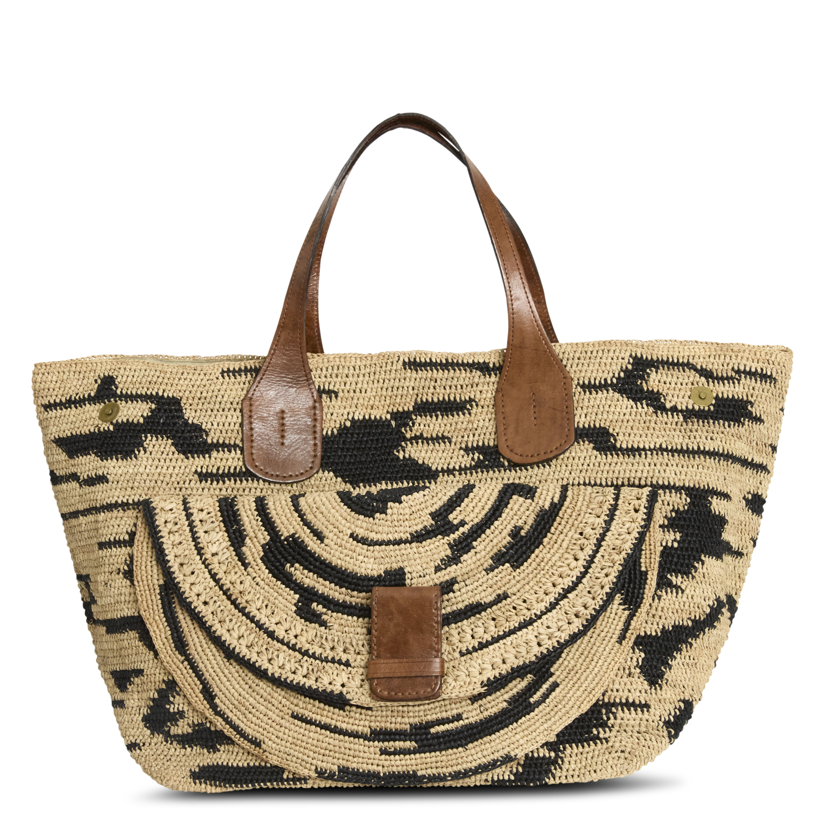 Raffia tote bag IBELIV Beige