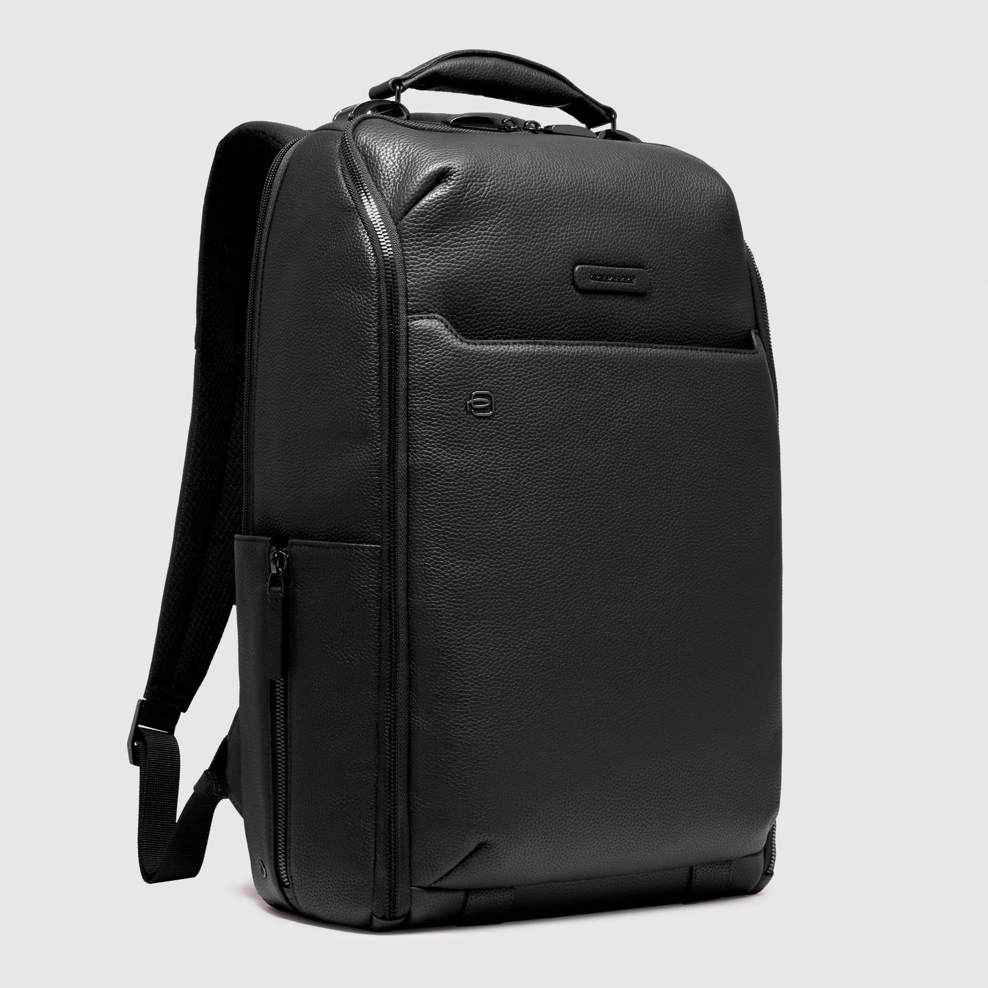 Customizable travel backpack PIQUADRO Black