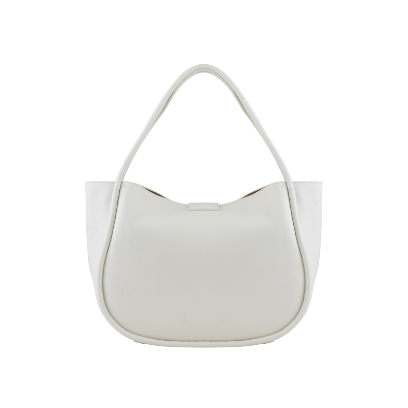 Beige messenger bag POURCHET White