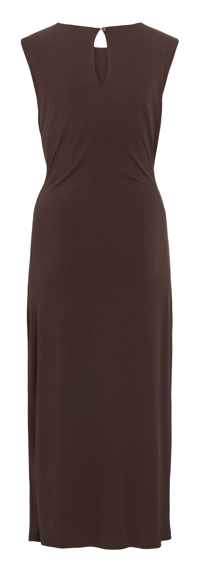 Vestido largo con cuello redondo VILA Negro