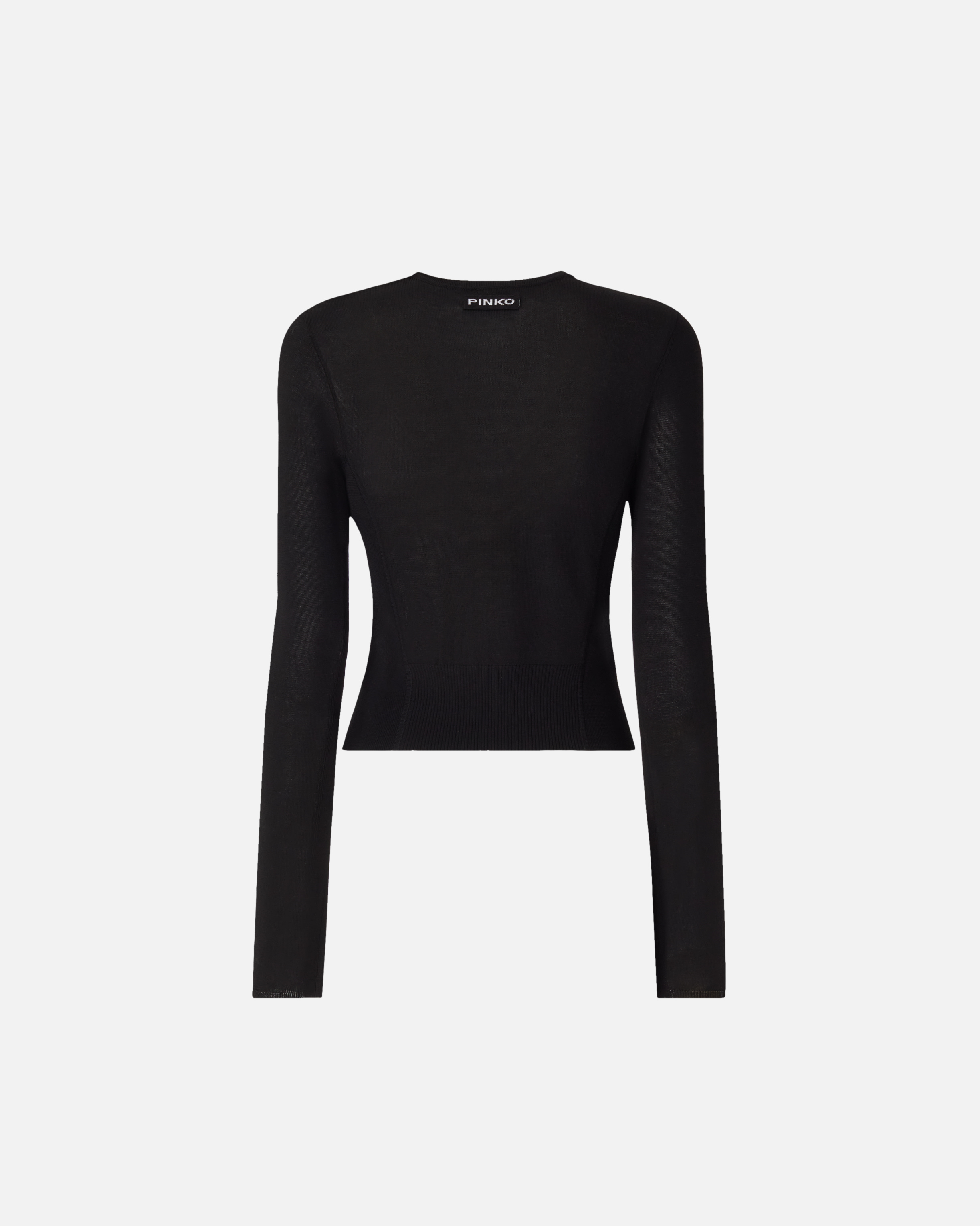 Cardigan avec boutons en nacre PINKO Noir