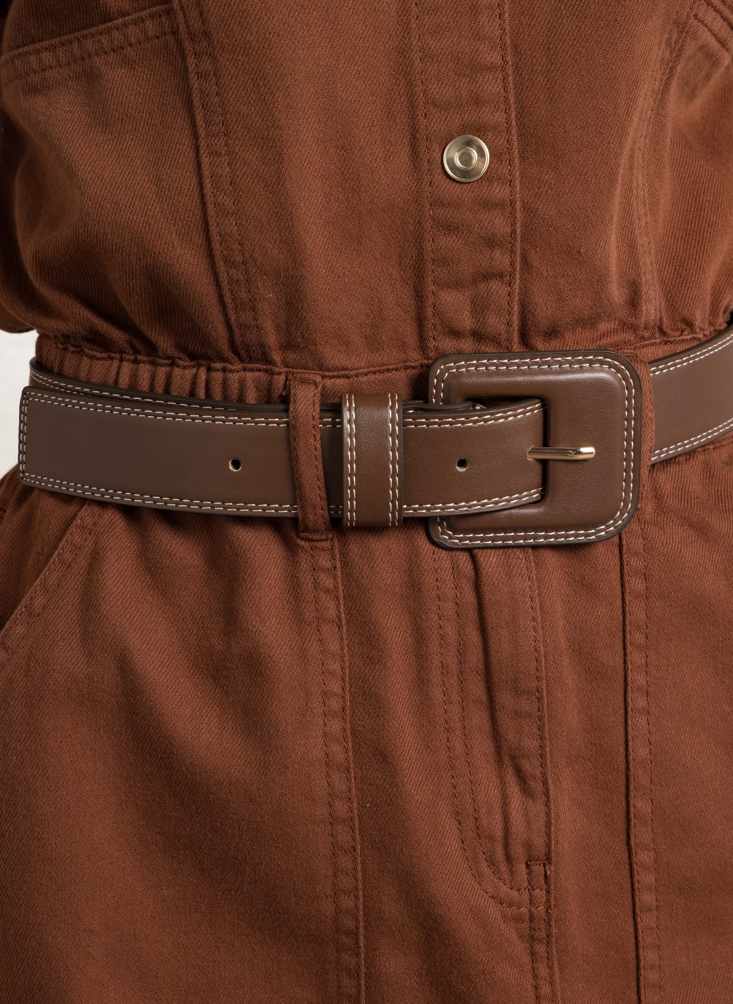 Ceinture en cuir SUD EXPRESS Marron