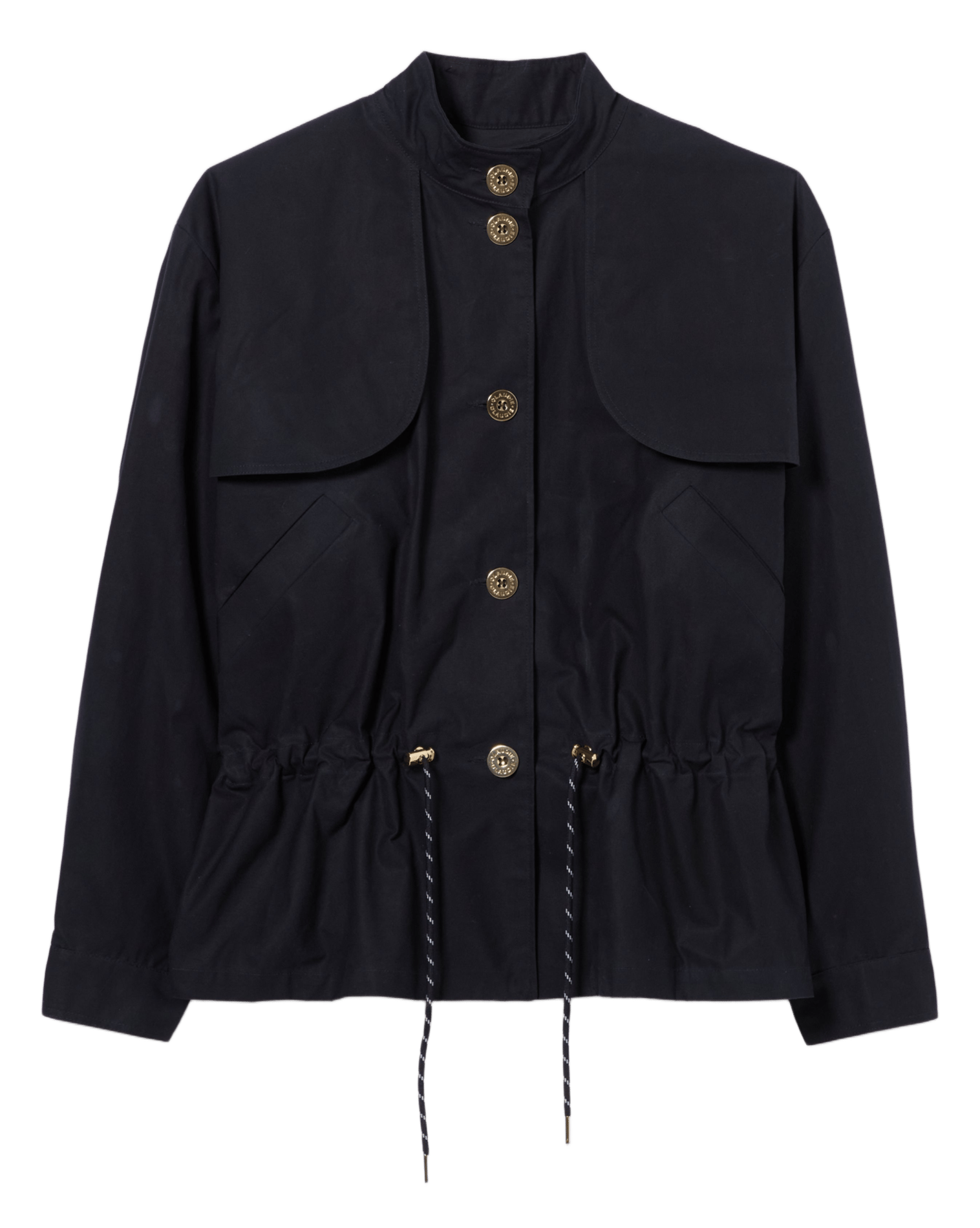 Veste ajustable boutonnée unie CLAUDIE PIERLOT Bleu