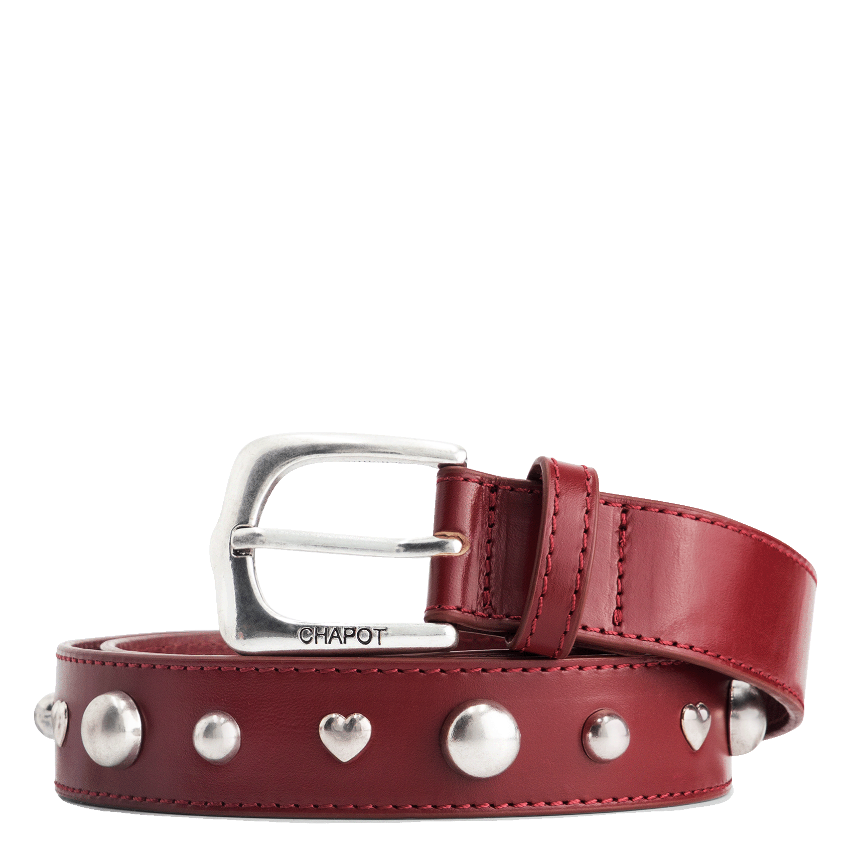 Ceinture en cuir FABIENNE CHAPOT Rouge