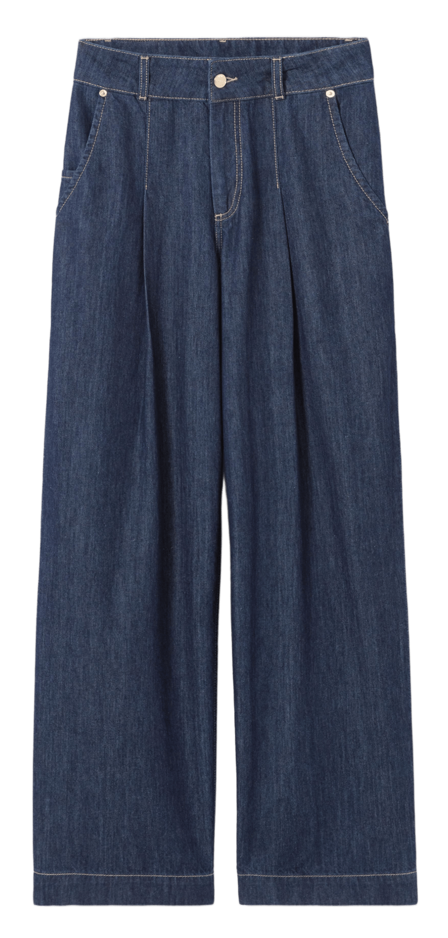 Jean droit en coton CLAUDIE PIERLOT Bleu