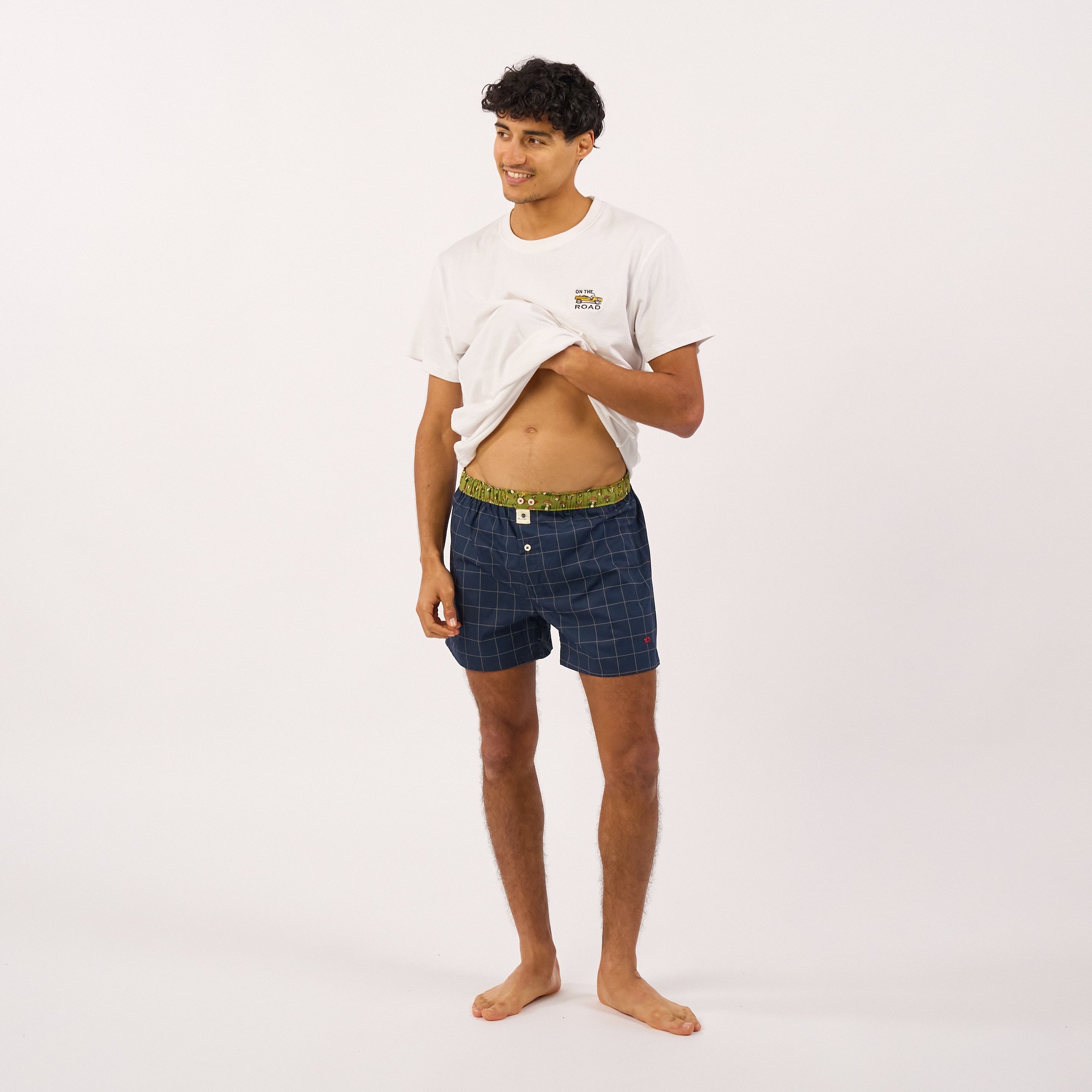 Organic cotton boxer shorts BILLYBELT Blue