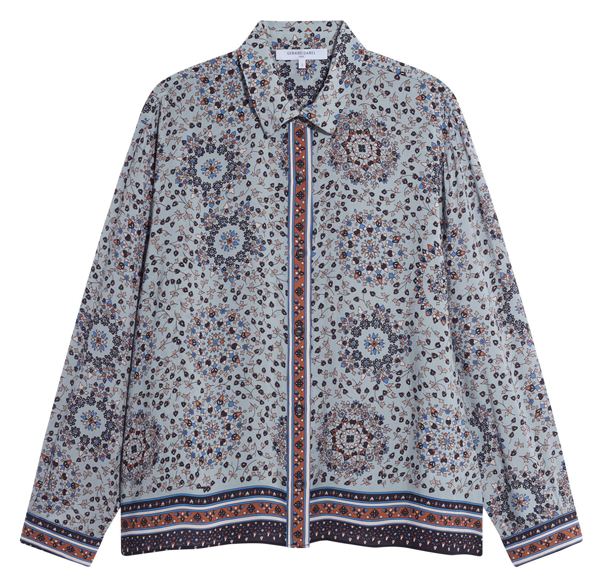 Chemise droite à imprimé GERARD DAREL Bleu