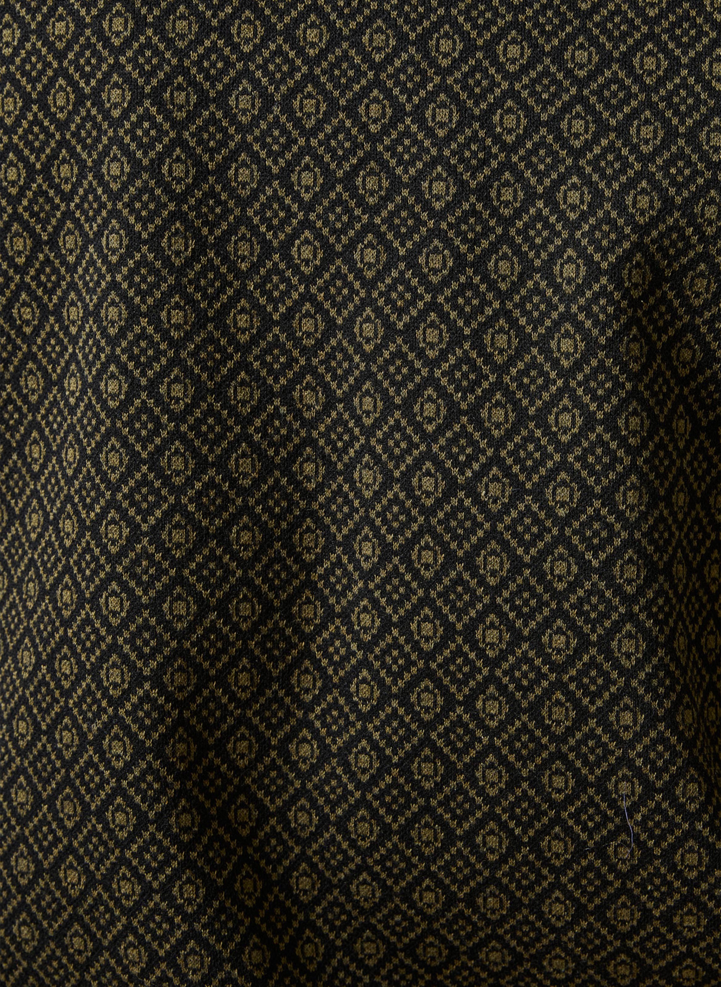 Veste droite col classique à motif LA FEE MARABOUTEE Vert