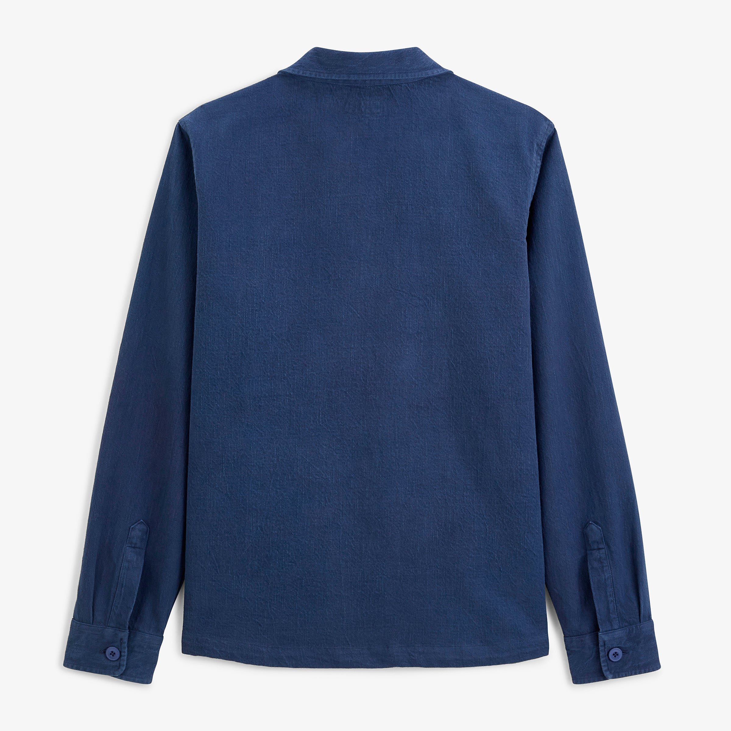 Warren blue cotton worker jacket by sbplay SERGE BLANCO Blue