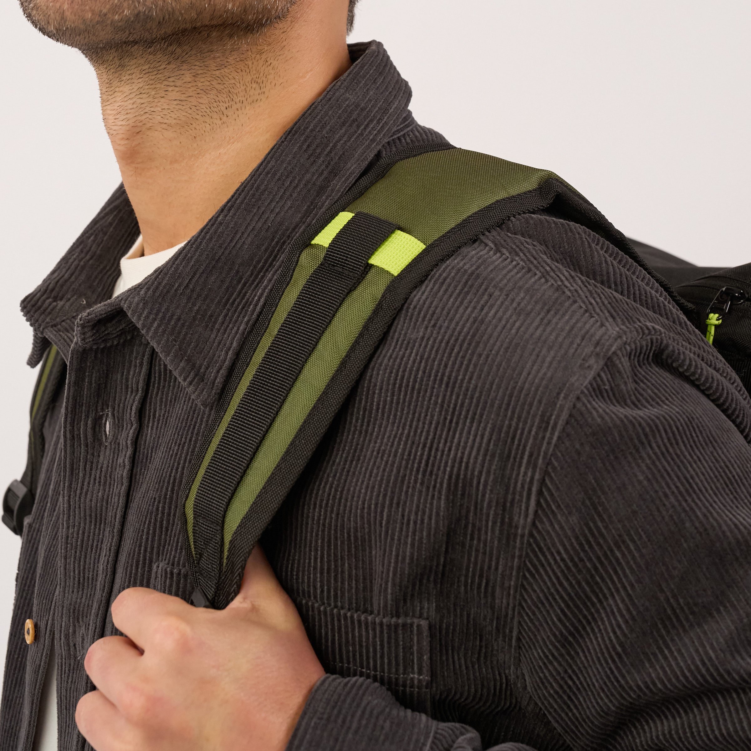 Recycled polyester backpack | Khaki BILLYBELT Men