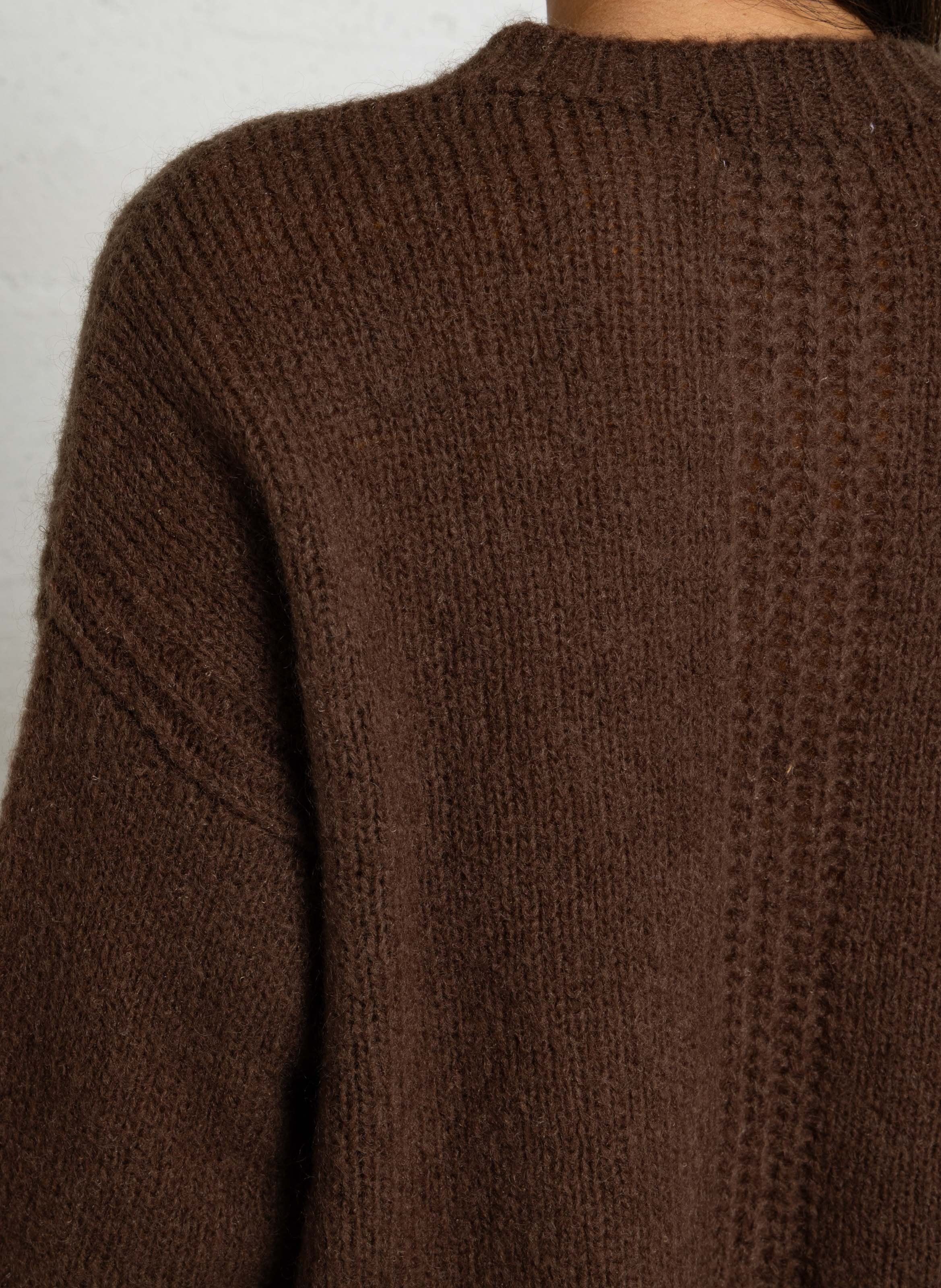 Jacke - im Oversize-Schnitt, Woll-Mix MAISON ANJE Braun