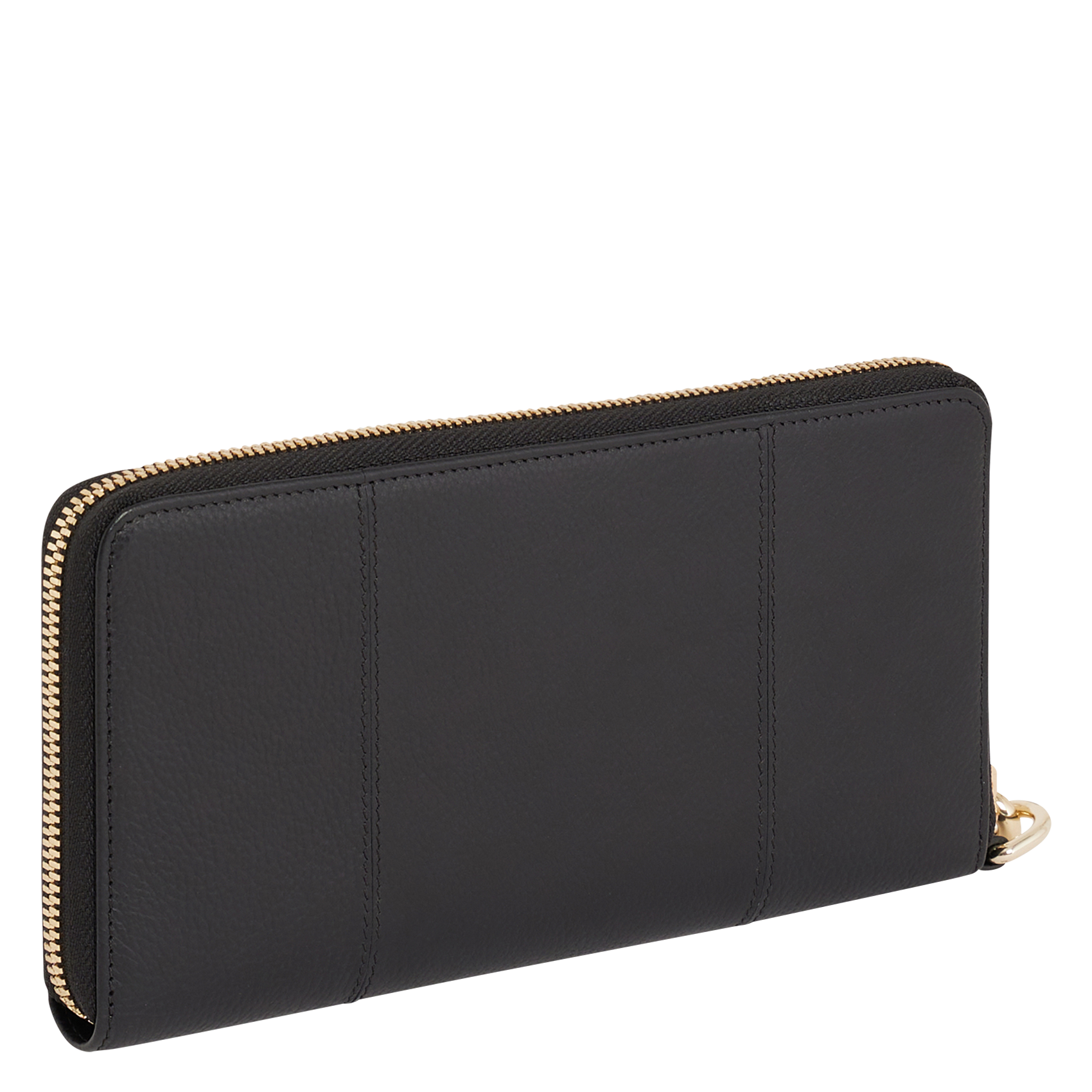 Compagnon zippé en cuir grainé  LE TANNEUR Noir