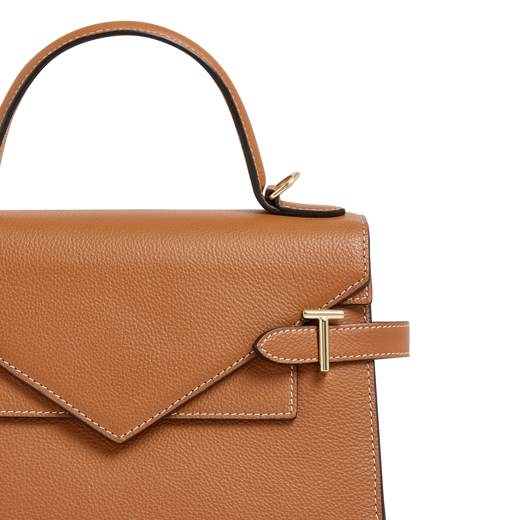 Sac à main en cuir LE TANNEUR Marron