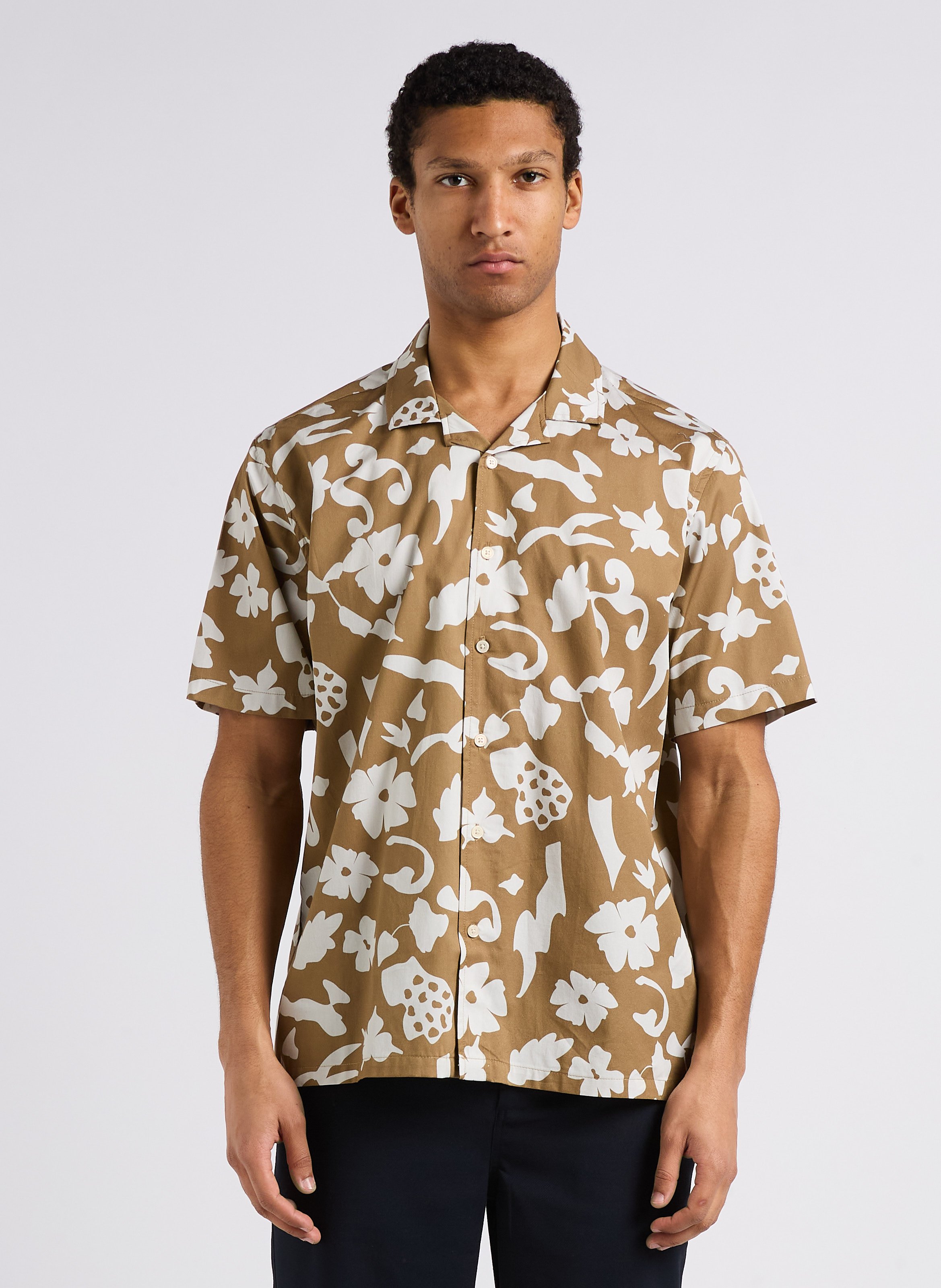 Cotton shirt with classic collar MINIMUM Multicolored