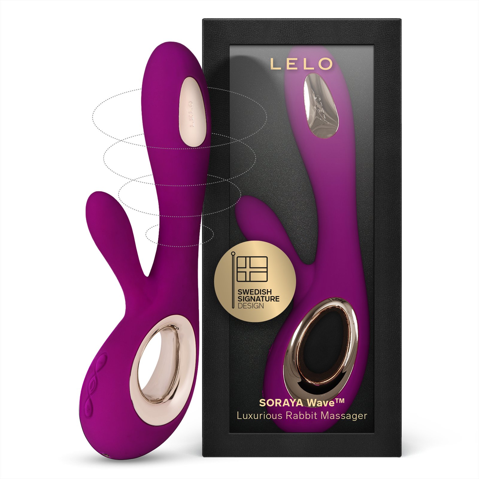 Clitoral stimulator and G-spot rabbit vibrator LELO Violet