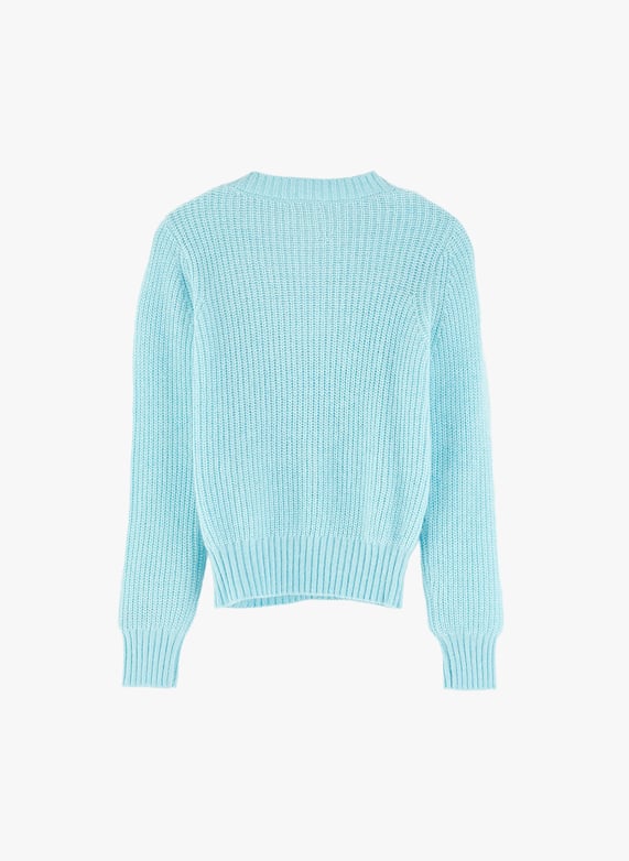 Pull col roulé à rayures en sequins bleu marine - Molly Bracken Girl Pull col roulé à rayures en sequins bleu marine - Molly Bracken Girl