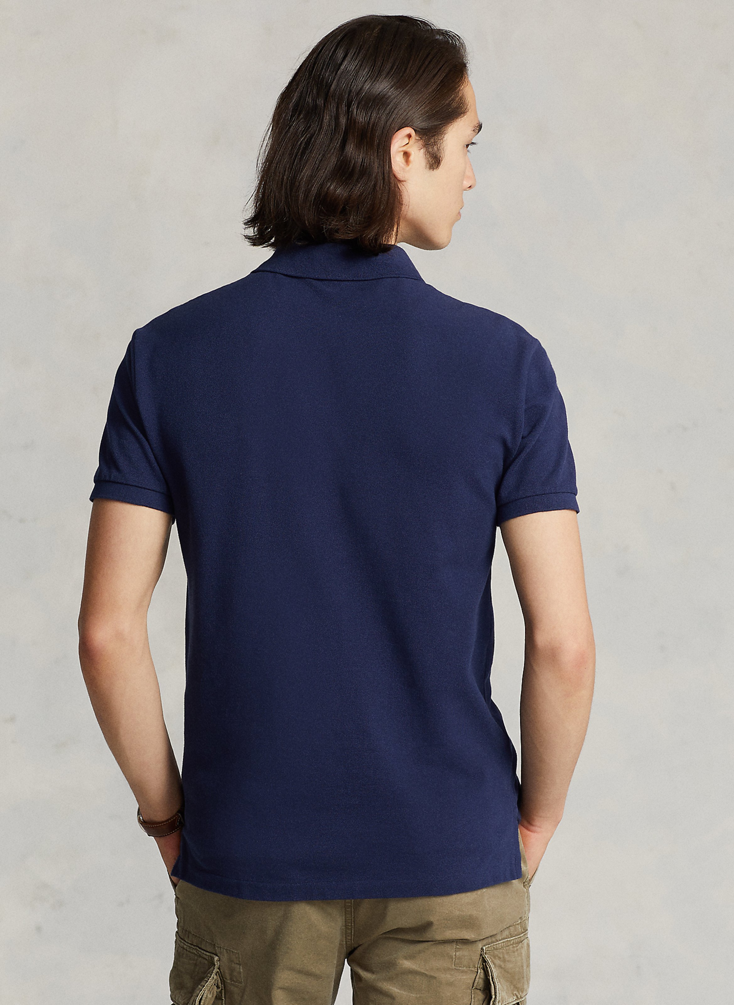 Polo slim-fit en coton piqué POLO RALPH LAUREN Bleu