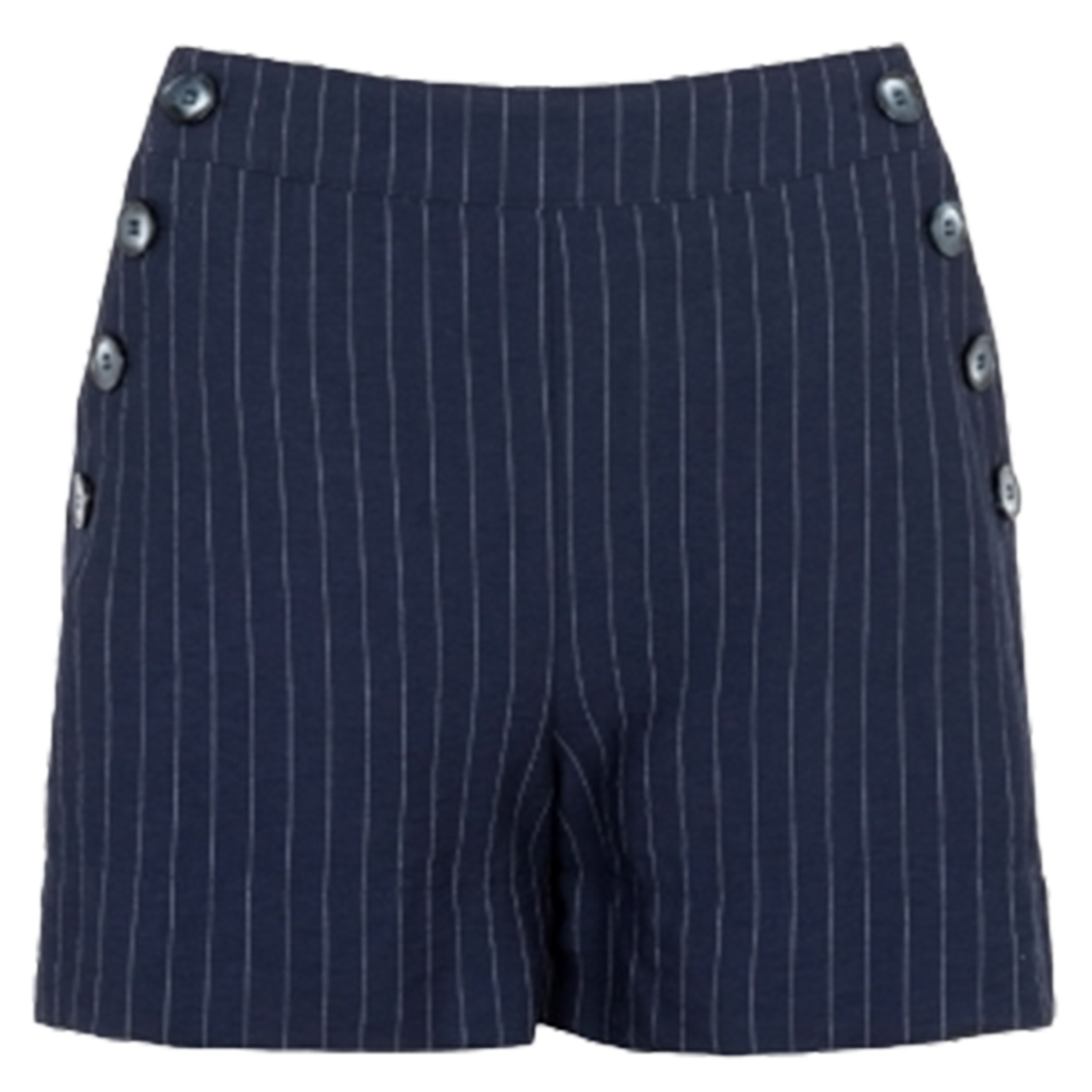 Short taille haute rayé AN'GE Bleu